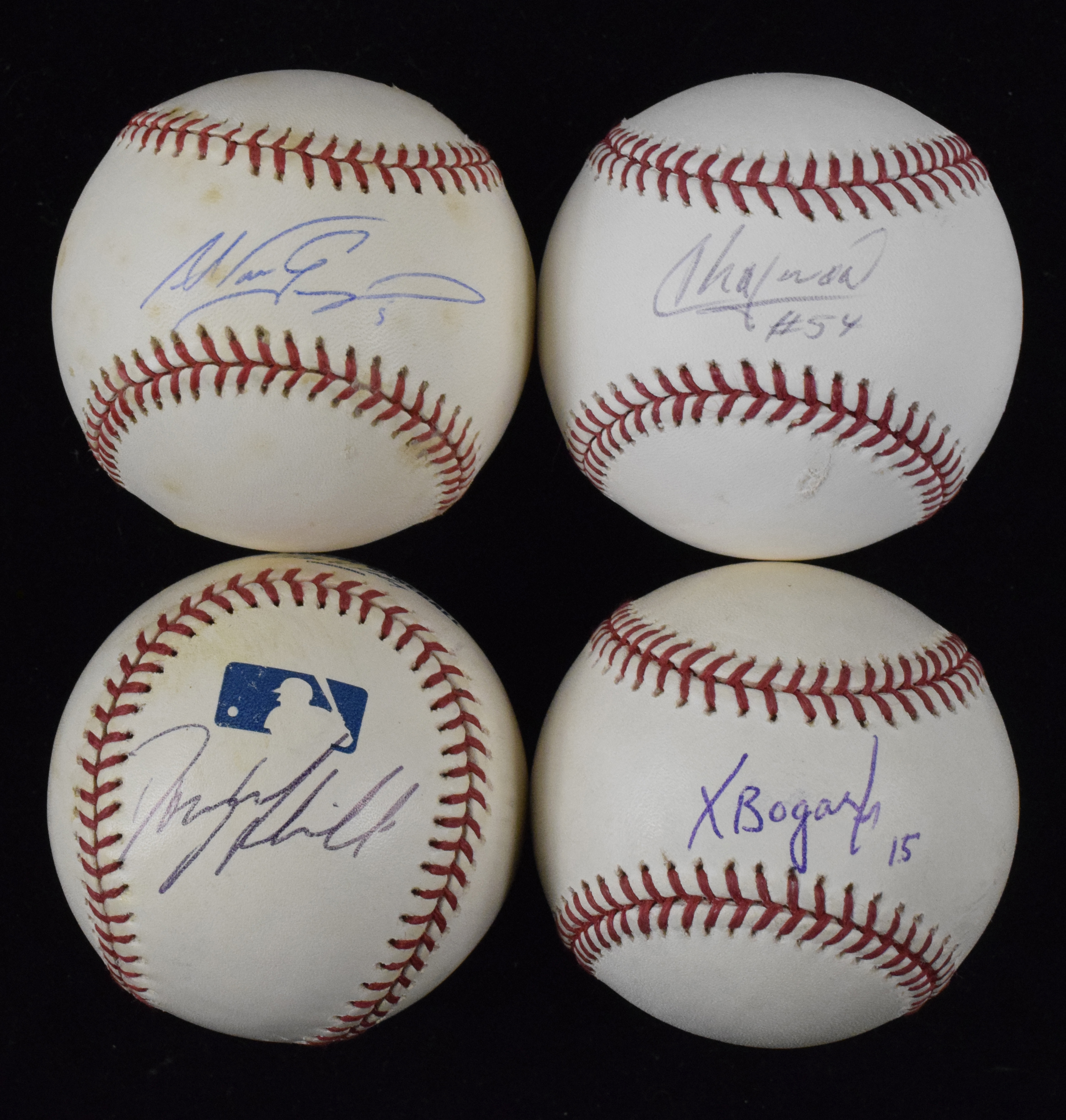 Lot of (6) Boston Red Sox autographed baseballs