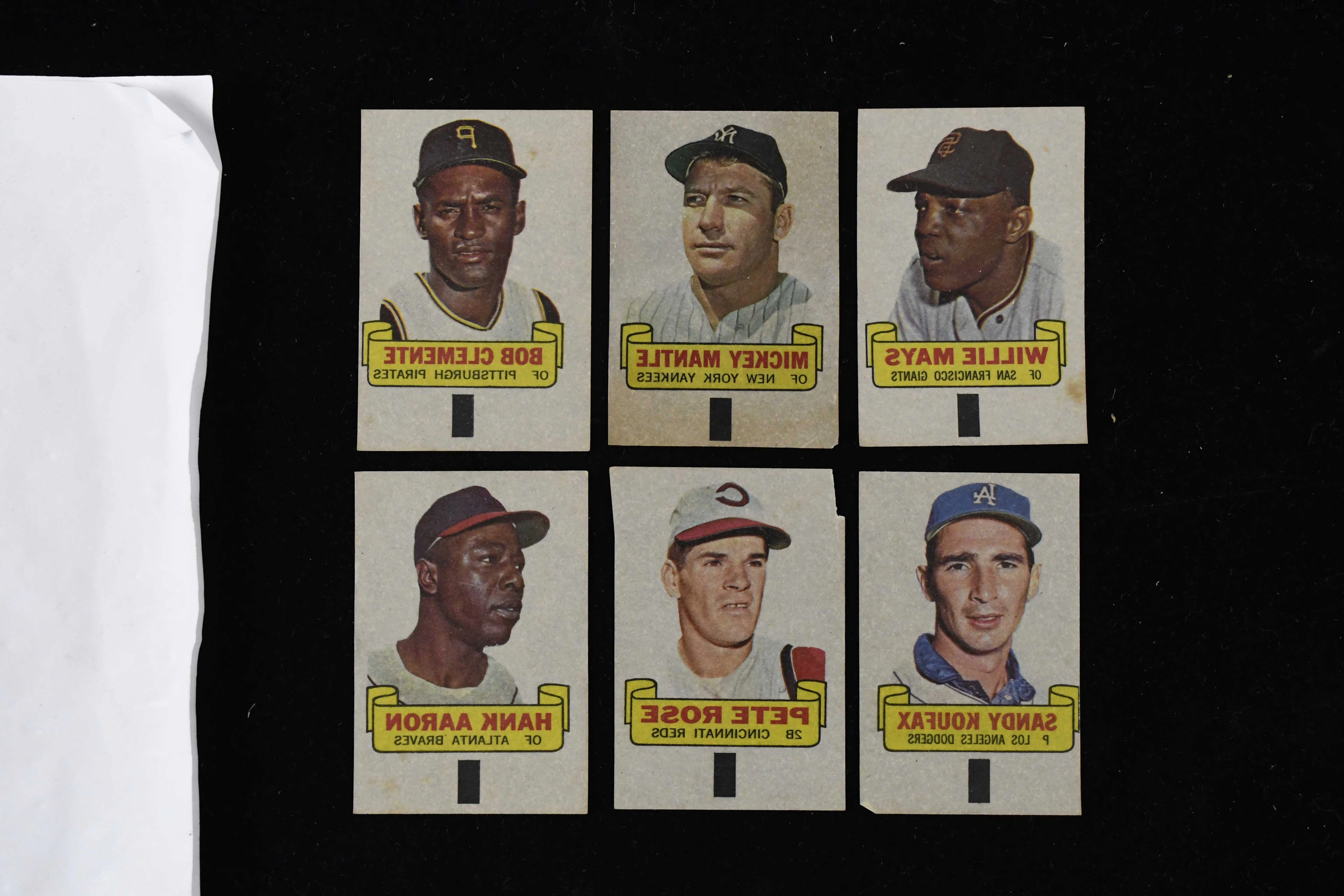 "Lot of (62) 1966 Topps Rub-Offs