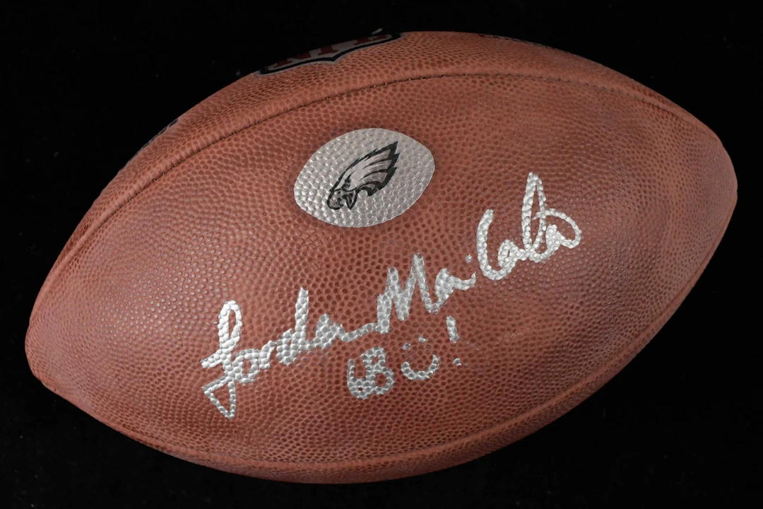 Jordan Mailata signed Philadelphia Eagles game ball (NM unused)
