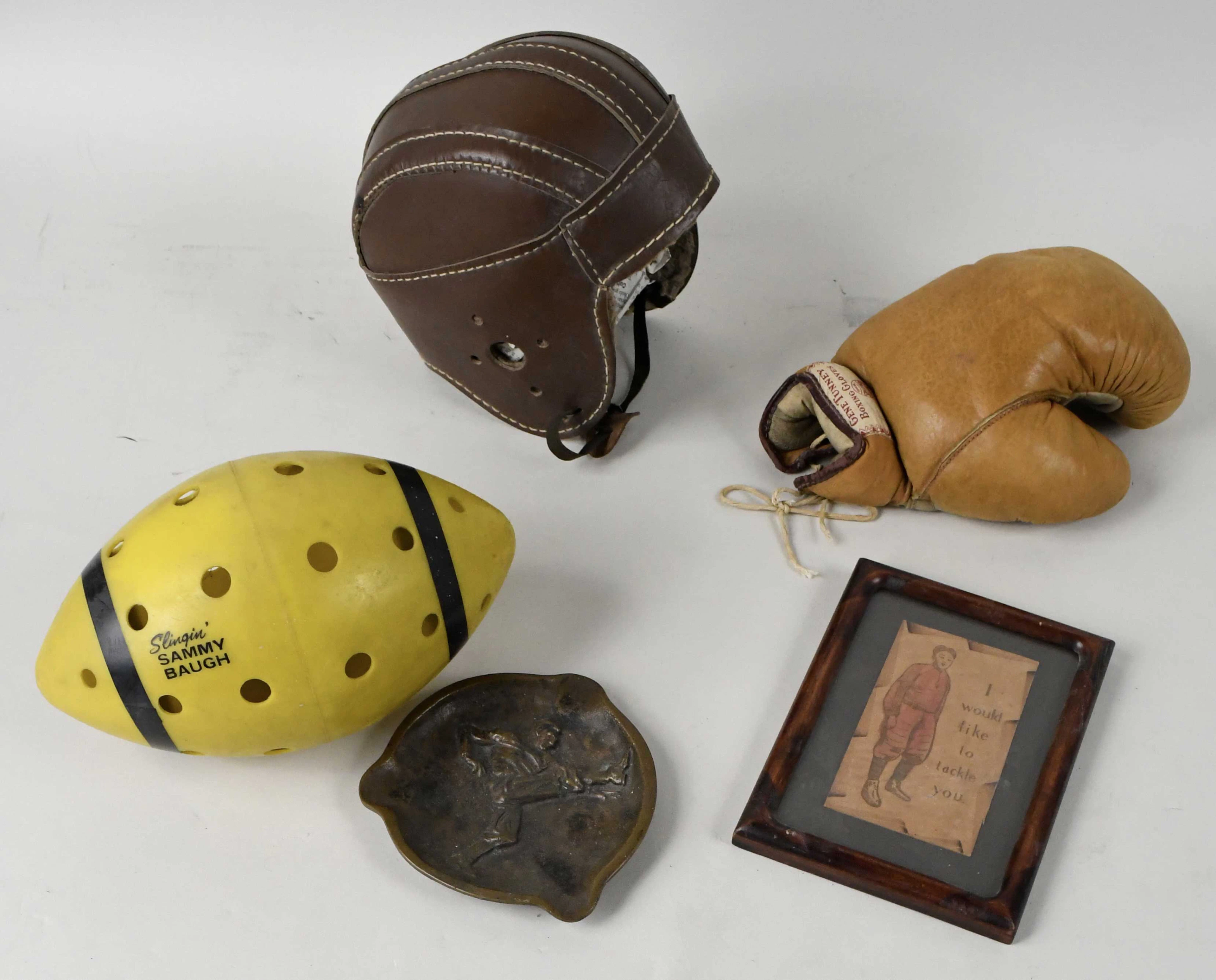 "Lot of assorted sports memorabilia & vintage equipment