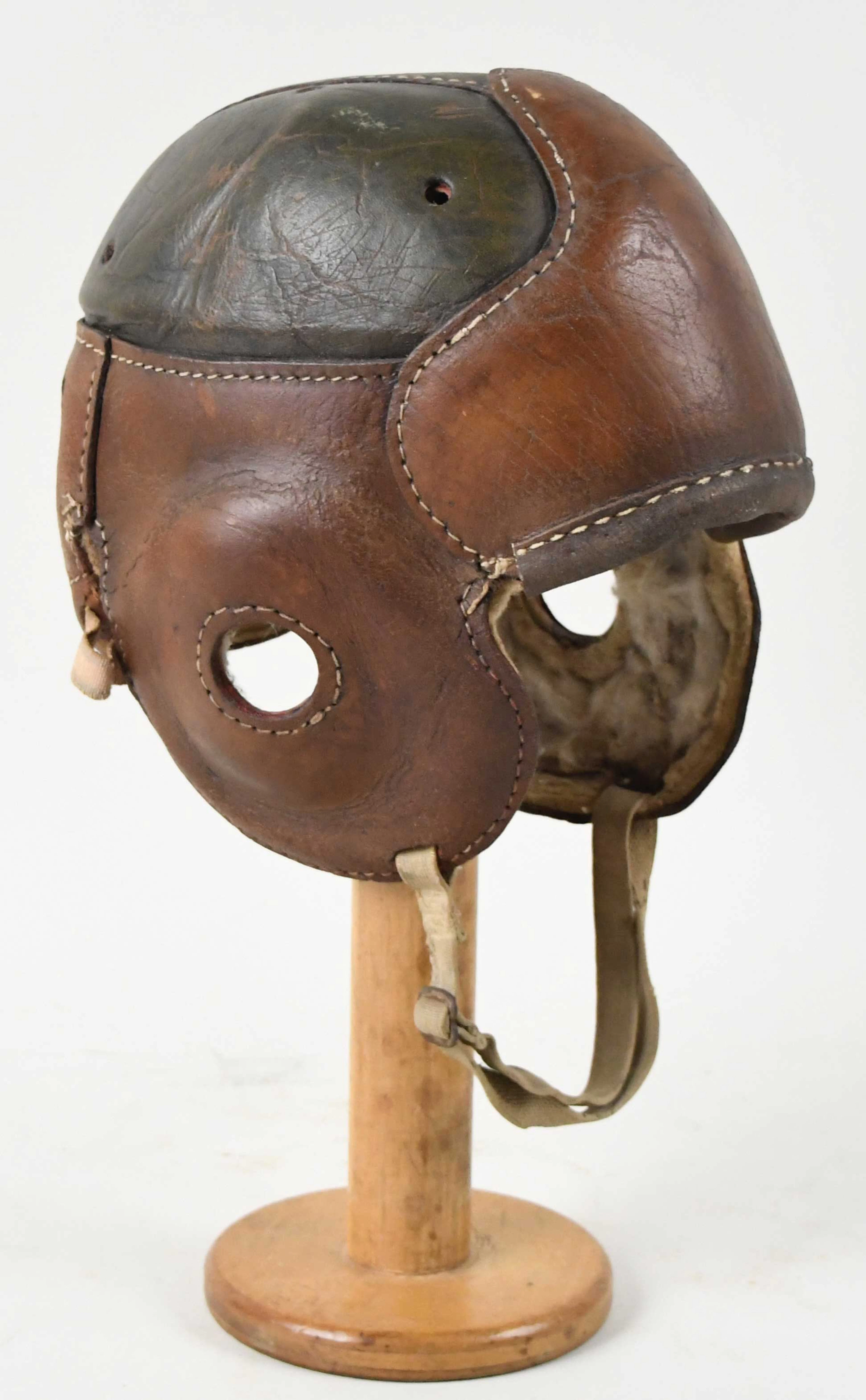 "Ken-Wel vintage leather football helmet