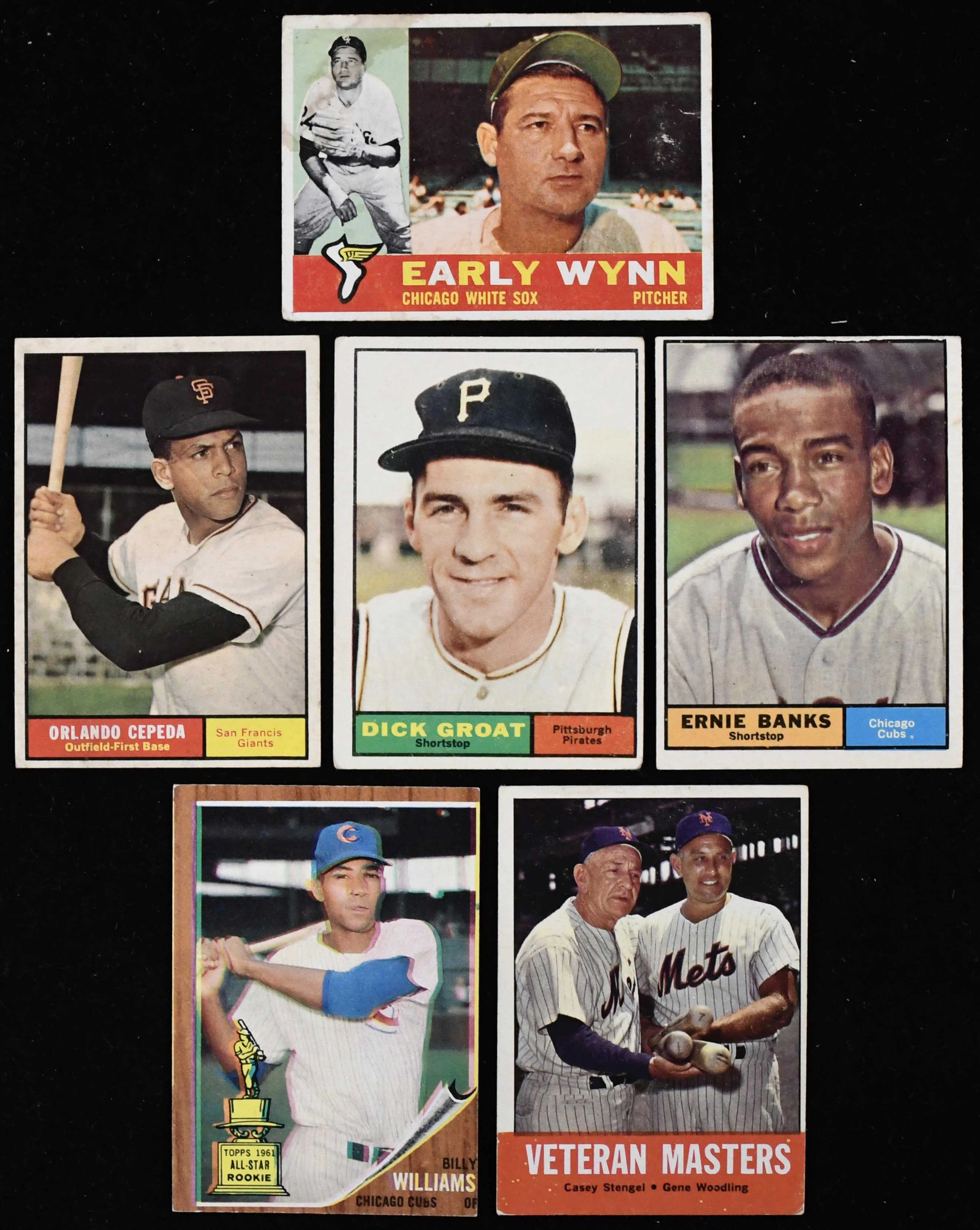 "Lot of (226) 1960-1963 Topps cards with stars and HOFers