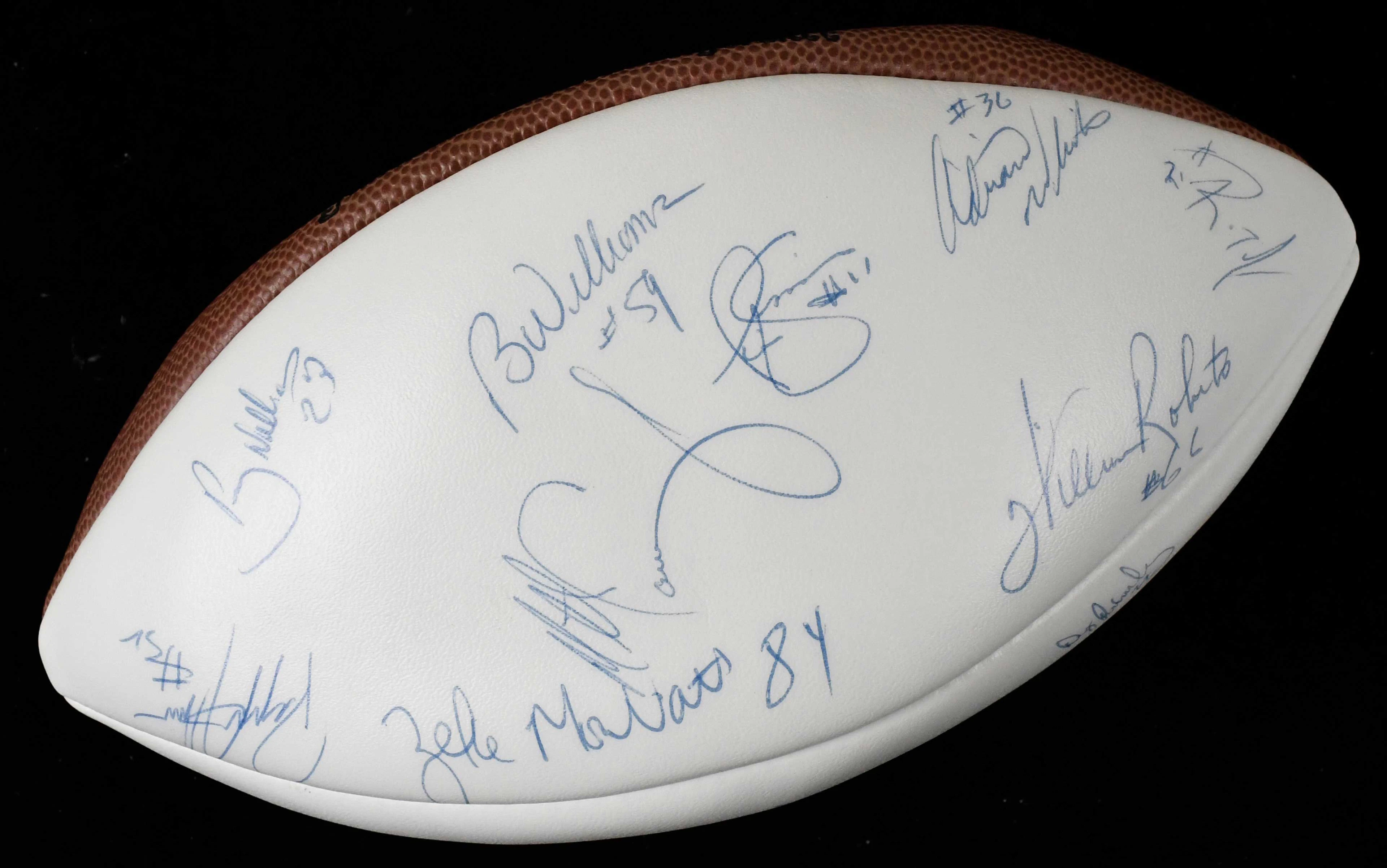 "1991 New York Giants team signed football (EX/MT)