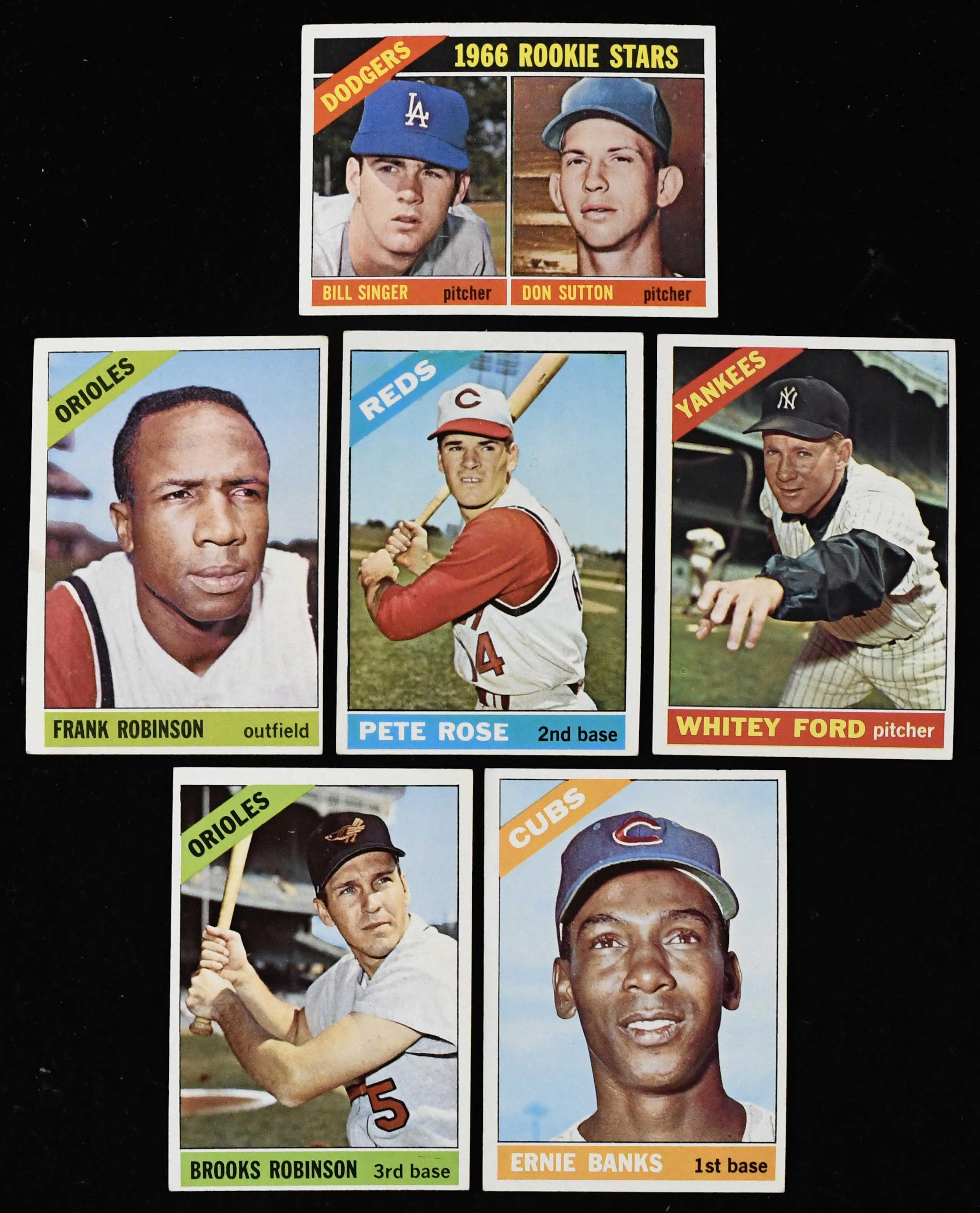 "Lot of (12) 1966 Topps stars and HOFers