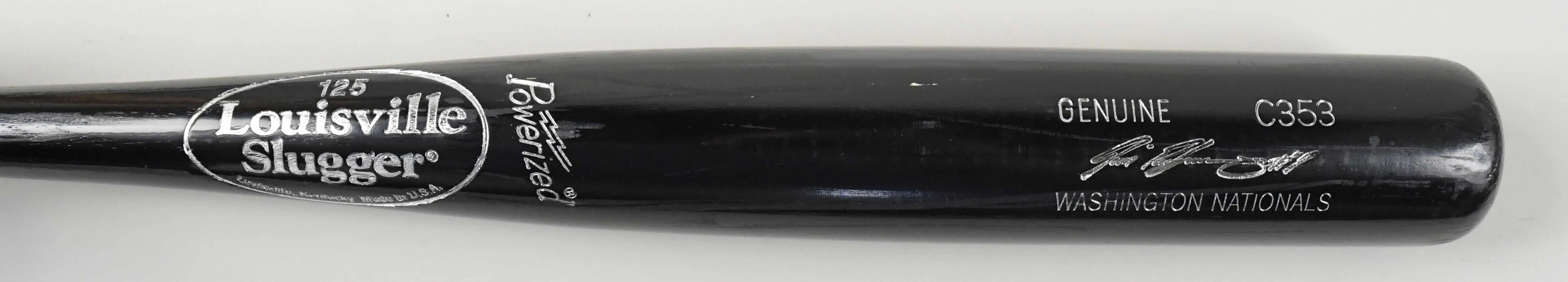 "2010 Ivan Rodriguez professional model baseball bat (EX/MT)