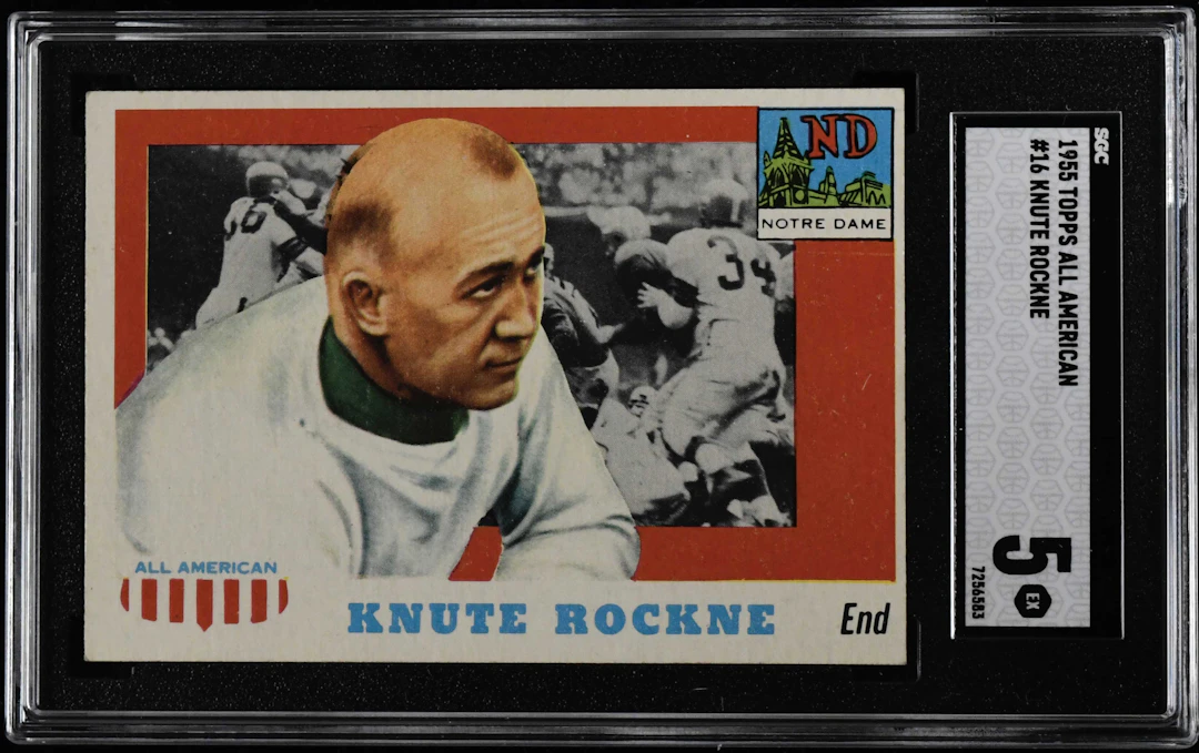 1955 Toppps All American #16 Knute Rockne (SGC 5 EX)