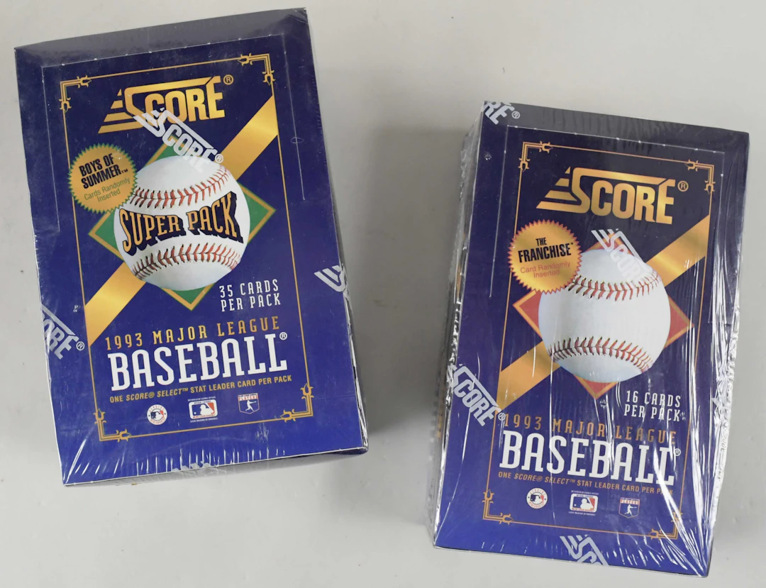 "Lot of (2) 1993 Score factory-sealed hobby boxes