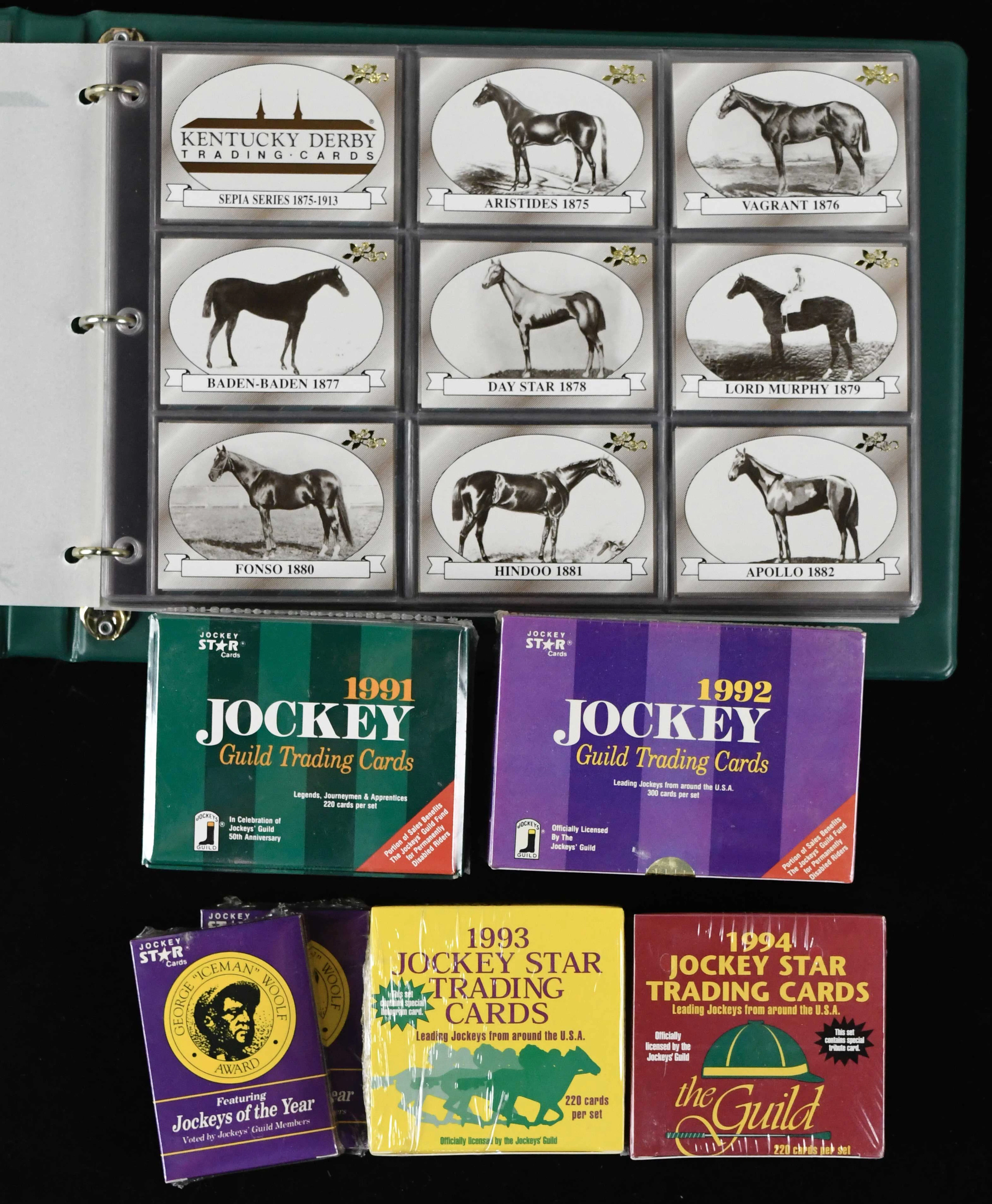 "Group of 1990s horse racing and Kentucky Derby cards