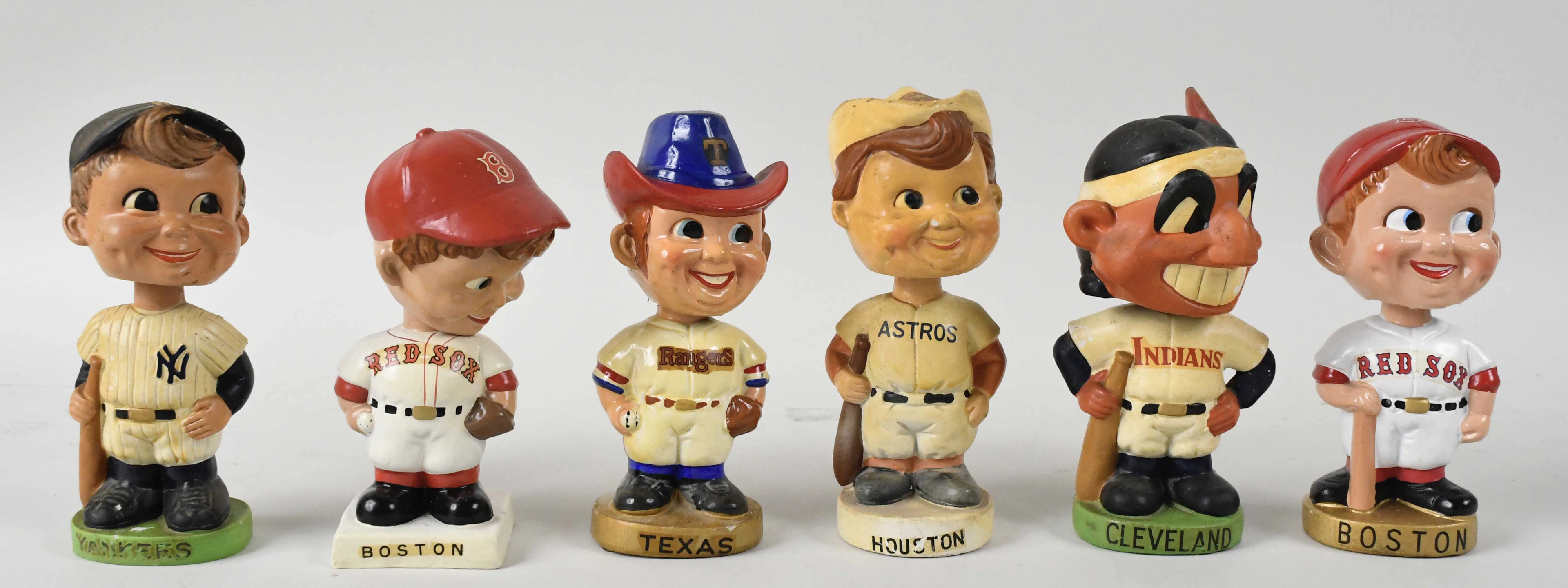 "Lot of (6) vintage baseball nodders