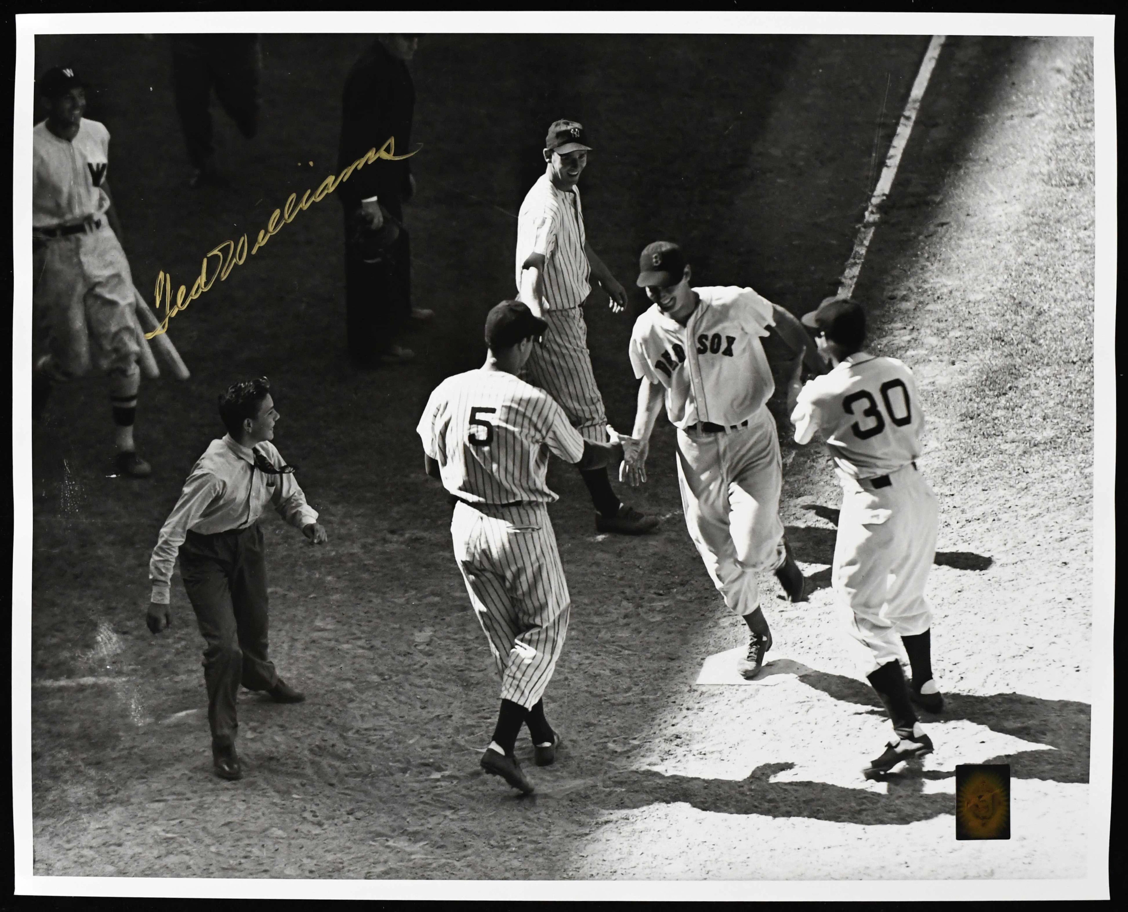 "Ted Williams signed 16""x20"" photograph - Green Diamond (EX/MT)