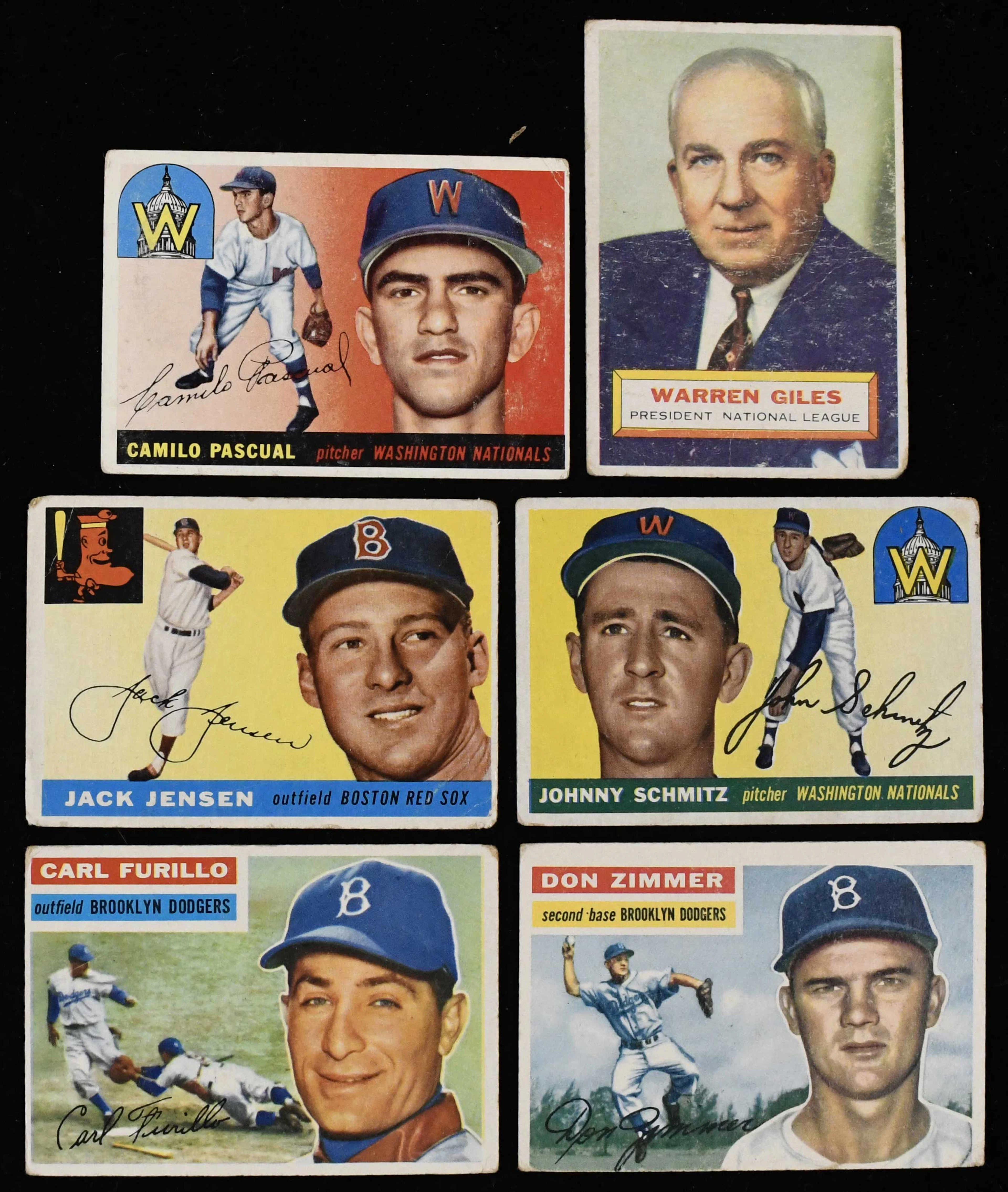 "Lot of (70) 1955 and 1956 Topps Baseball cards (PR/FR-EX)