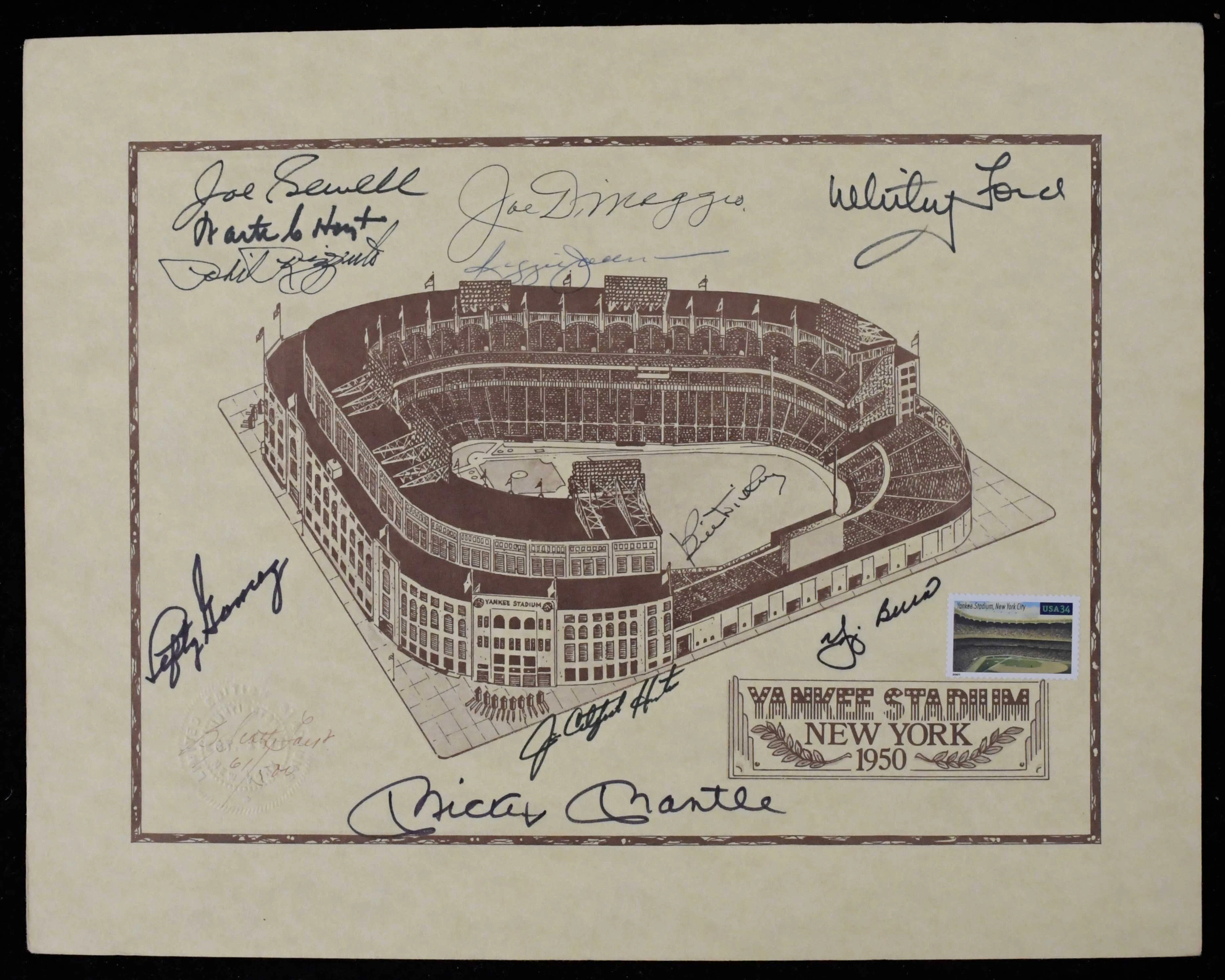 "New York Yankees HOFers multi-signed limited edition...