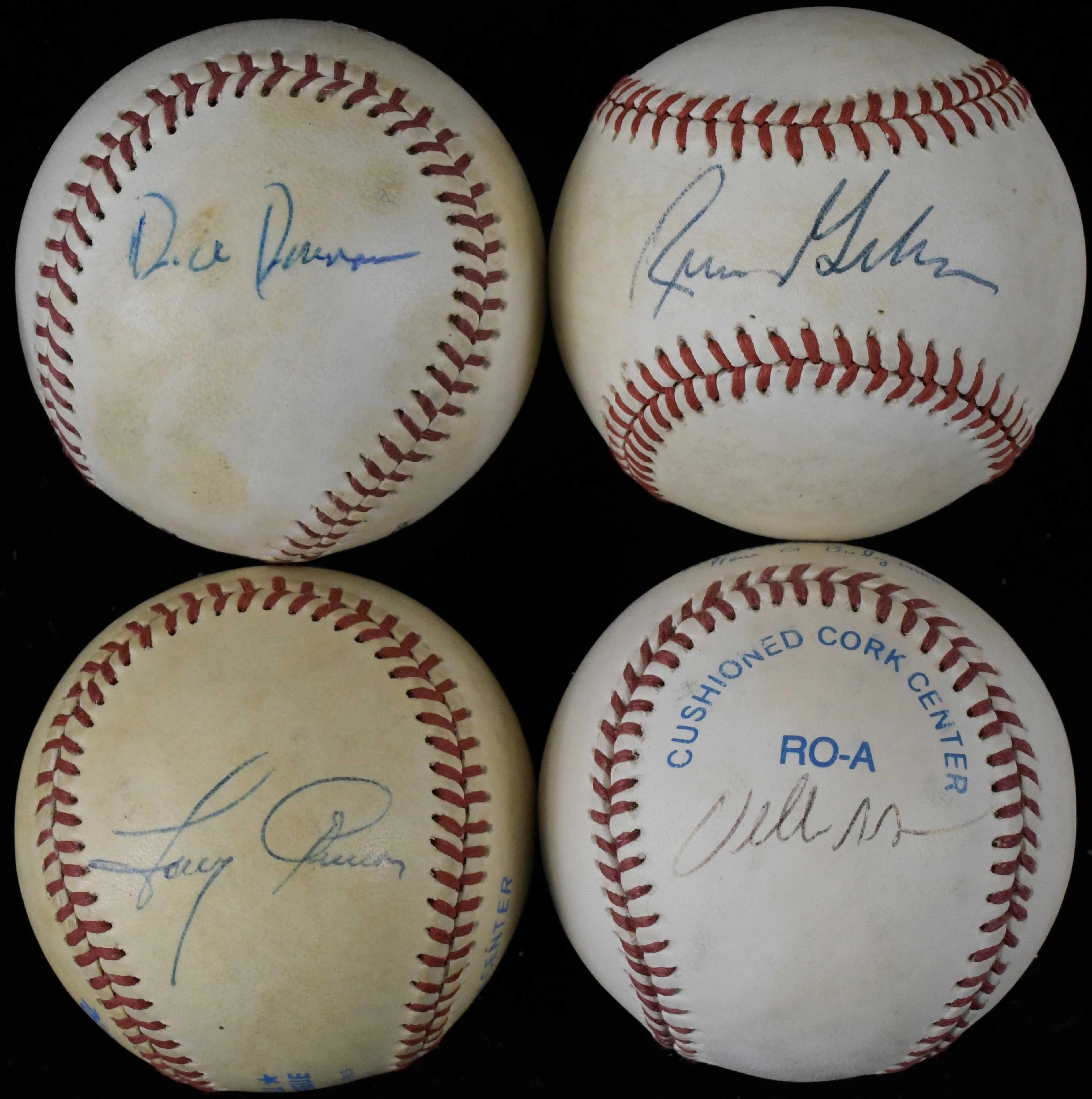 "Lot of (13) signed baseballs (VG-NM)
