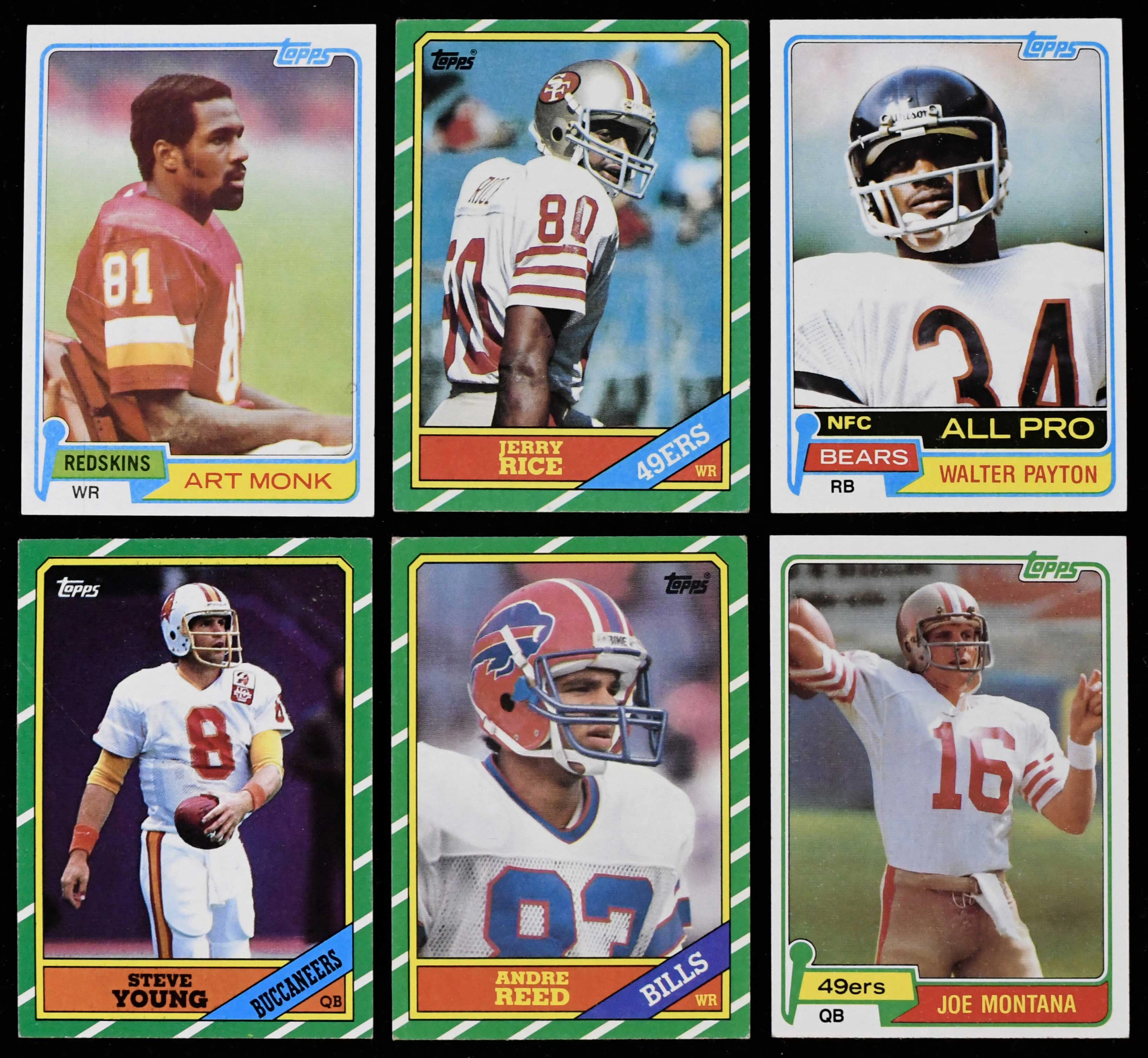 "Pair of 1981 and 1986 Topps FB complete or near-complete...