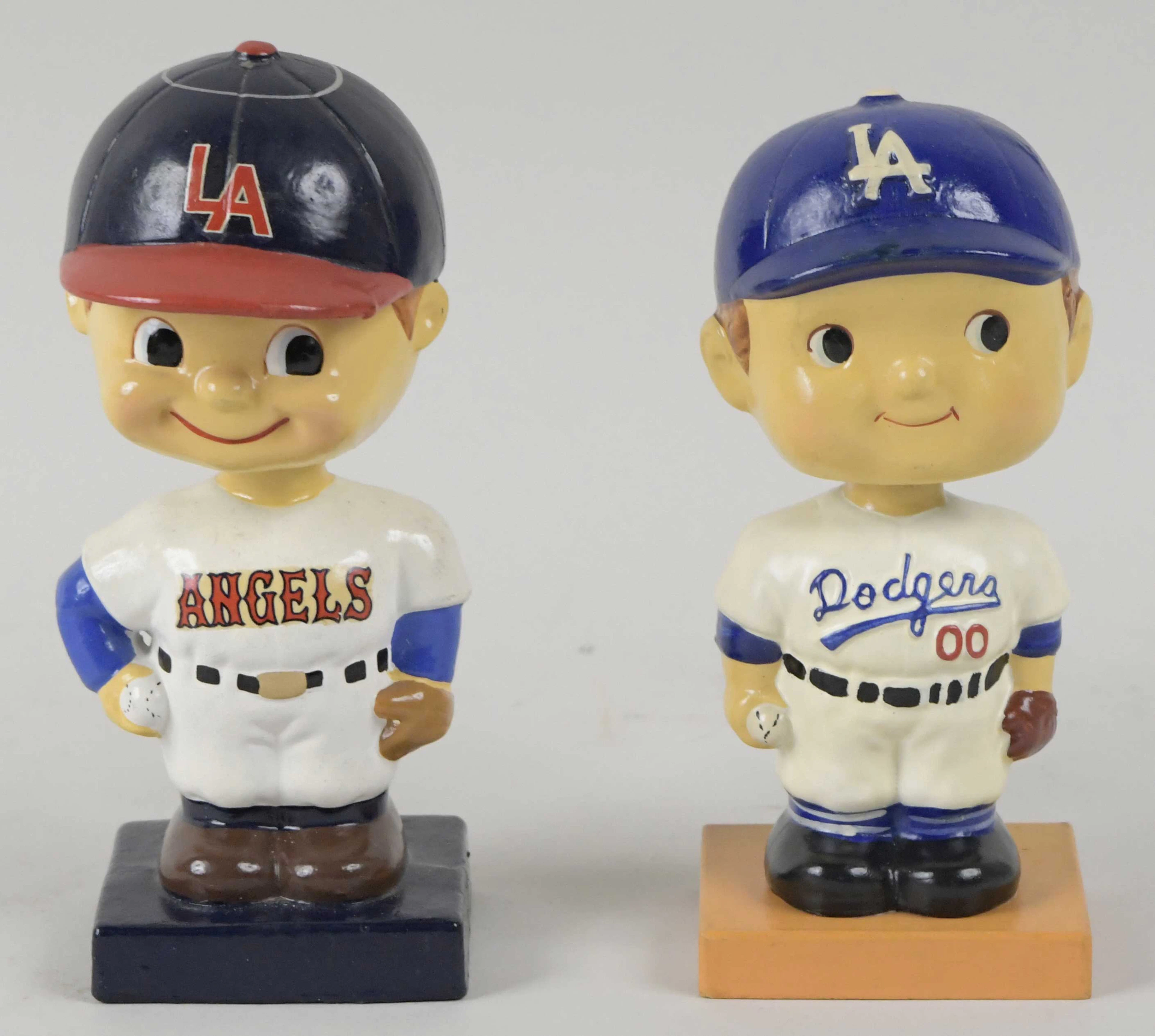 "Los Angeles Angels & Dodgers vintage nodders