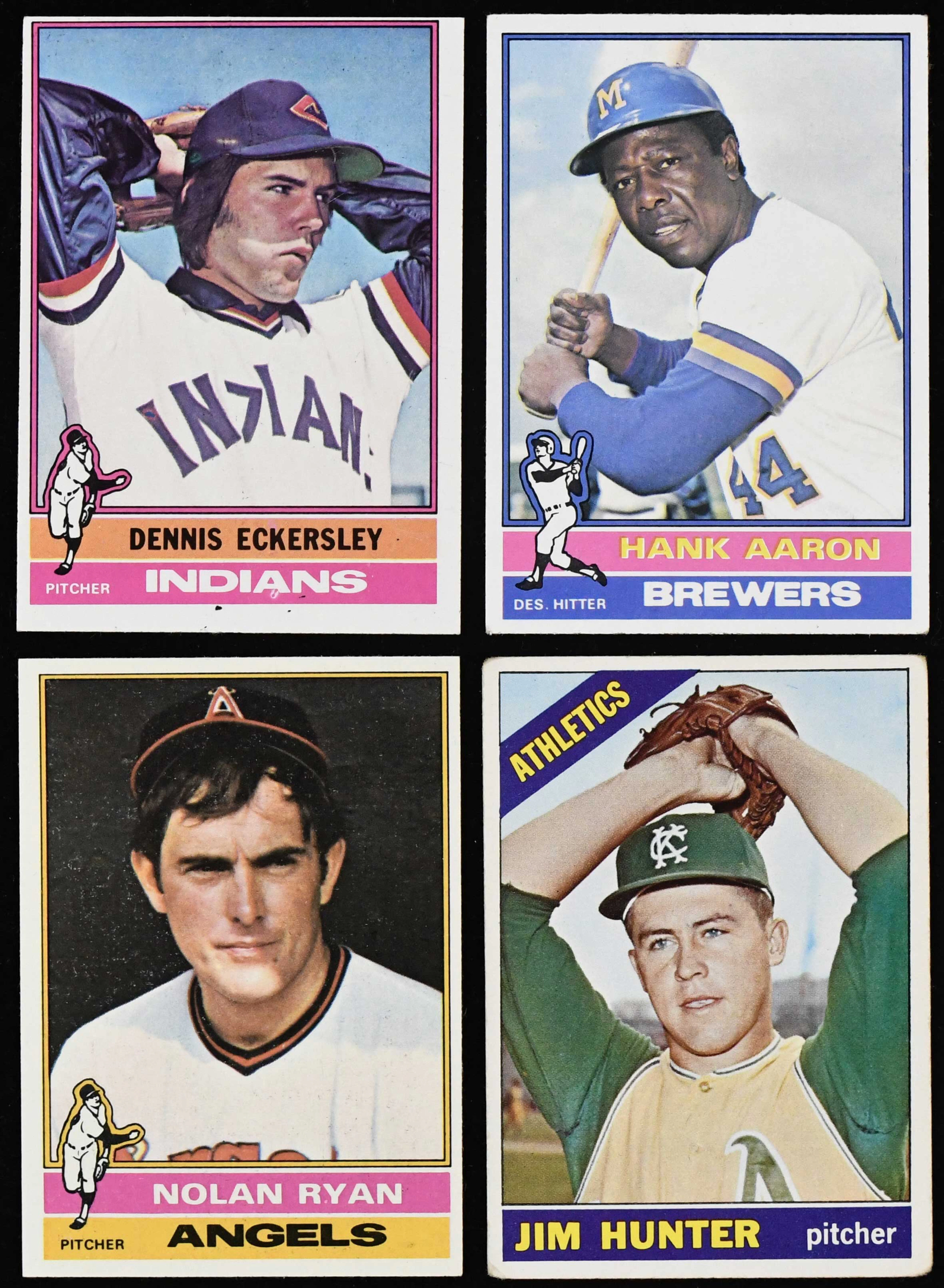 "Lot of (2) star-packed binders with mostly 1970s cards