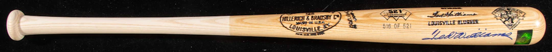 "Ted Williams autographed Hitters Hall Of Fame limited...