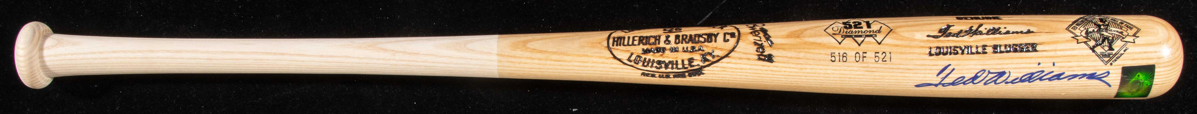 "Ted Williams autographed Hitters Hall Of Fame limited...