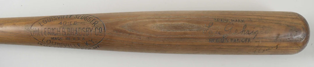 "Lou Gehring vintage store model baseball bat