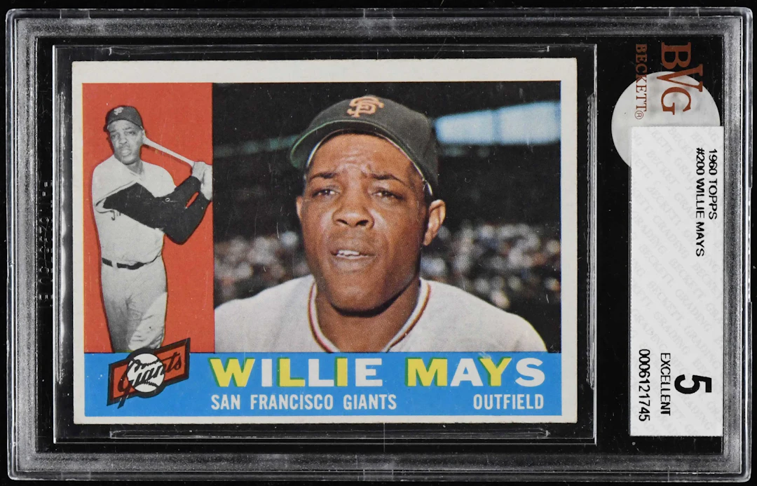 "1960 Topps #200 Willie Mays (BVG 5 EX)