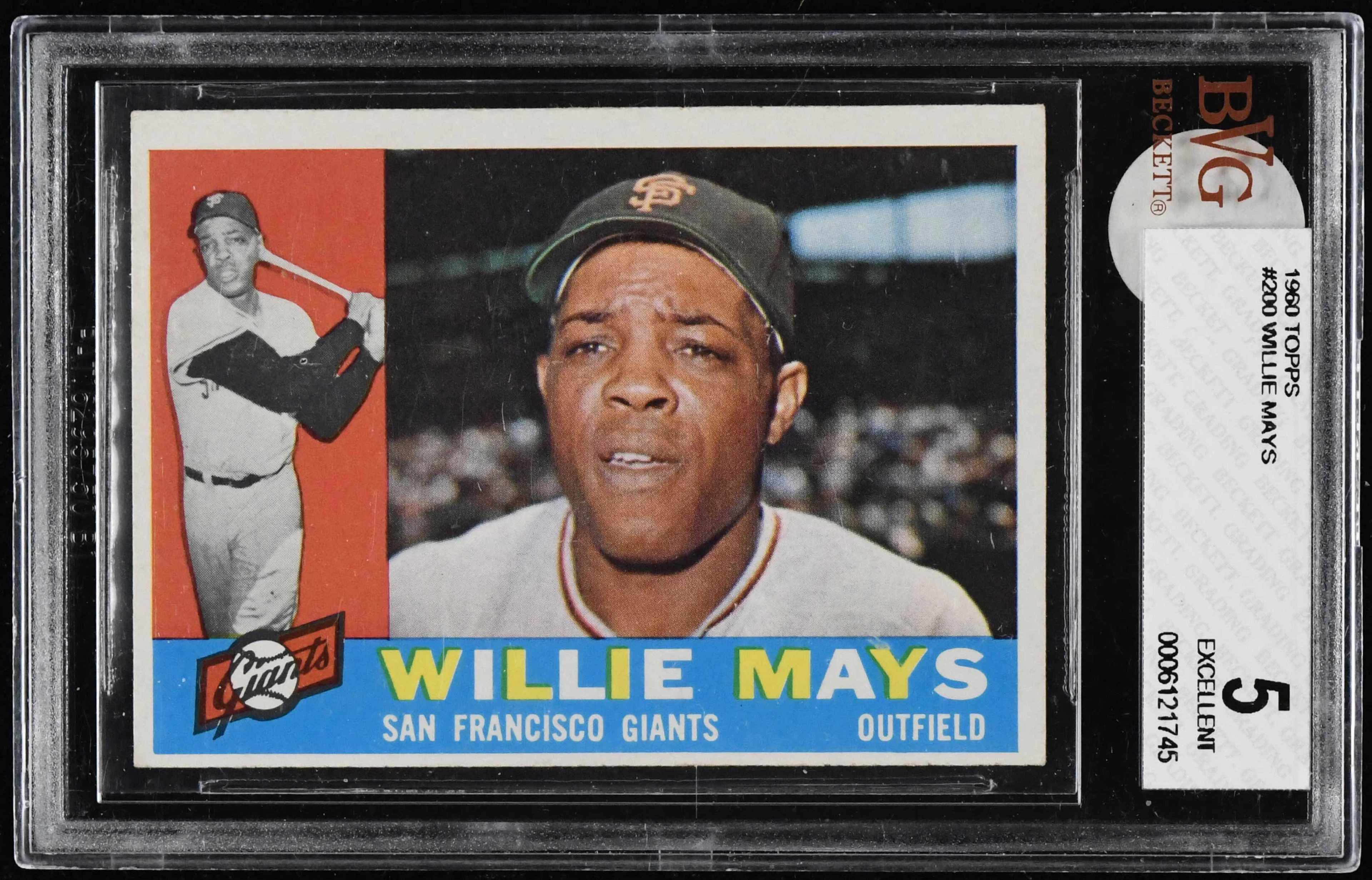 "1960 Topps #200 Willie Mays (BVG 5 EX)