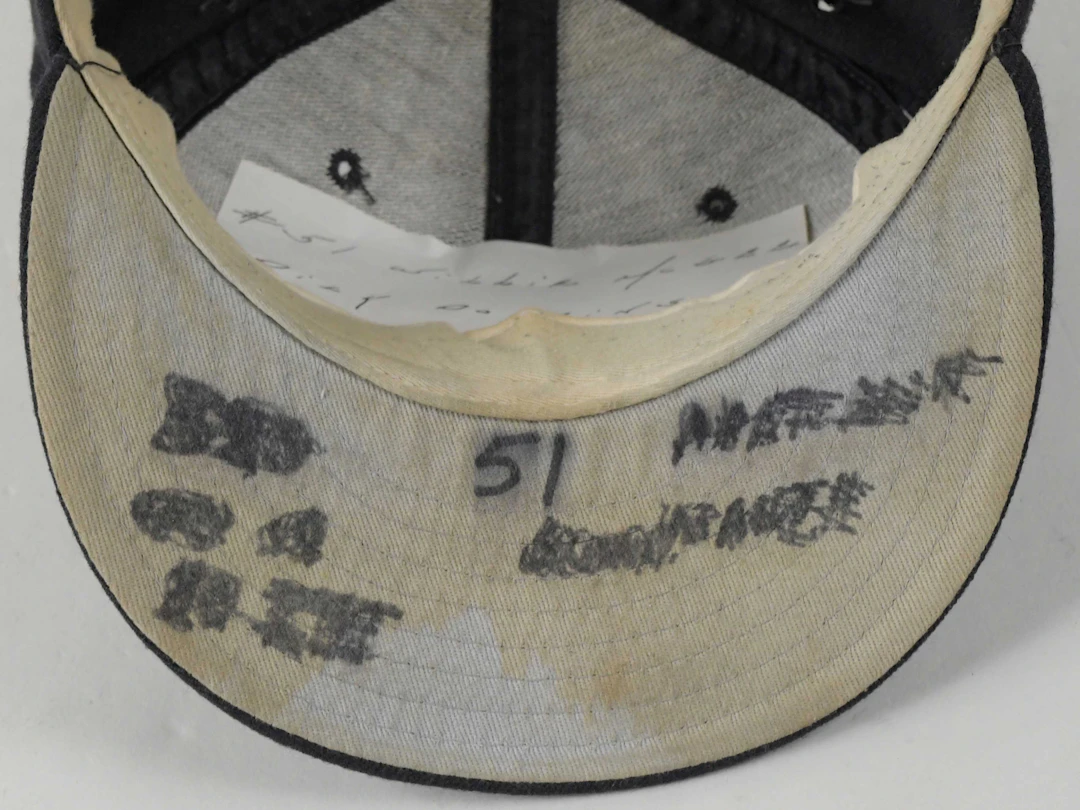 "San Francisco Giants professional model hat attributed to Willie McGee