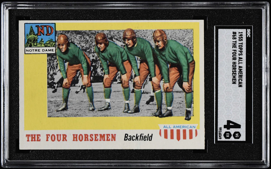 1955 Topps All American #68 The Four Horsemen (SGC 4 VG/EX)
