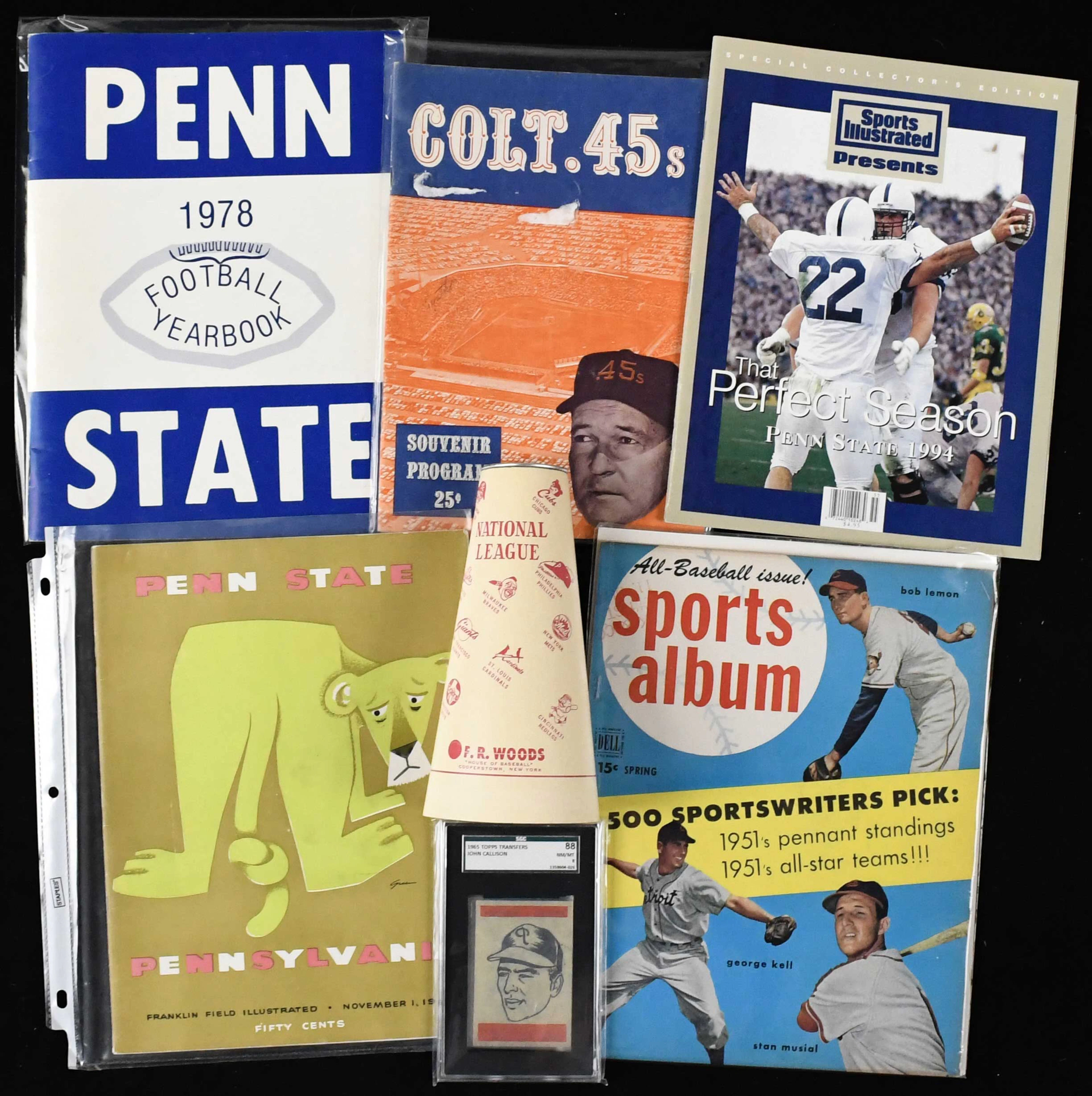 "Large lot of assorted memorabilia and cards from 1935-modern (FR/GD-NM/MT)