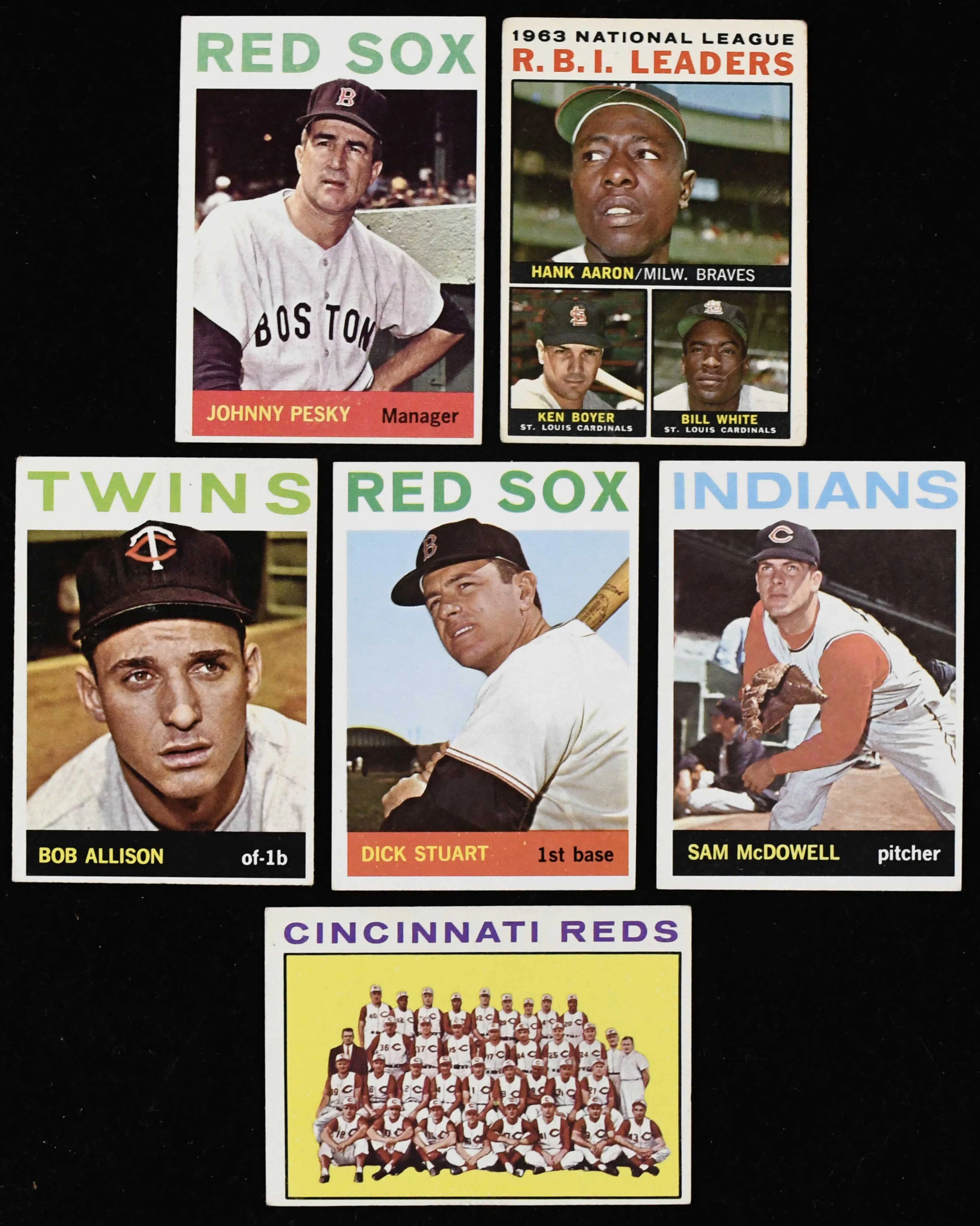 "Lot of (215) 1964 Topps Baseball cards (PR/FR-EX/MT)