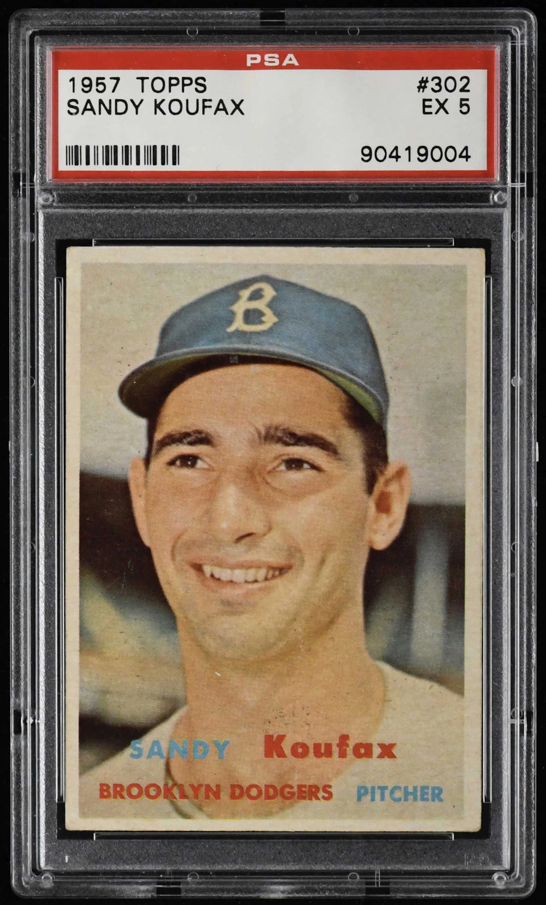 1957 Topps #302 Sandy Koufax (PSA 5 EX)