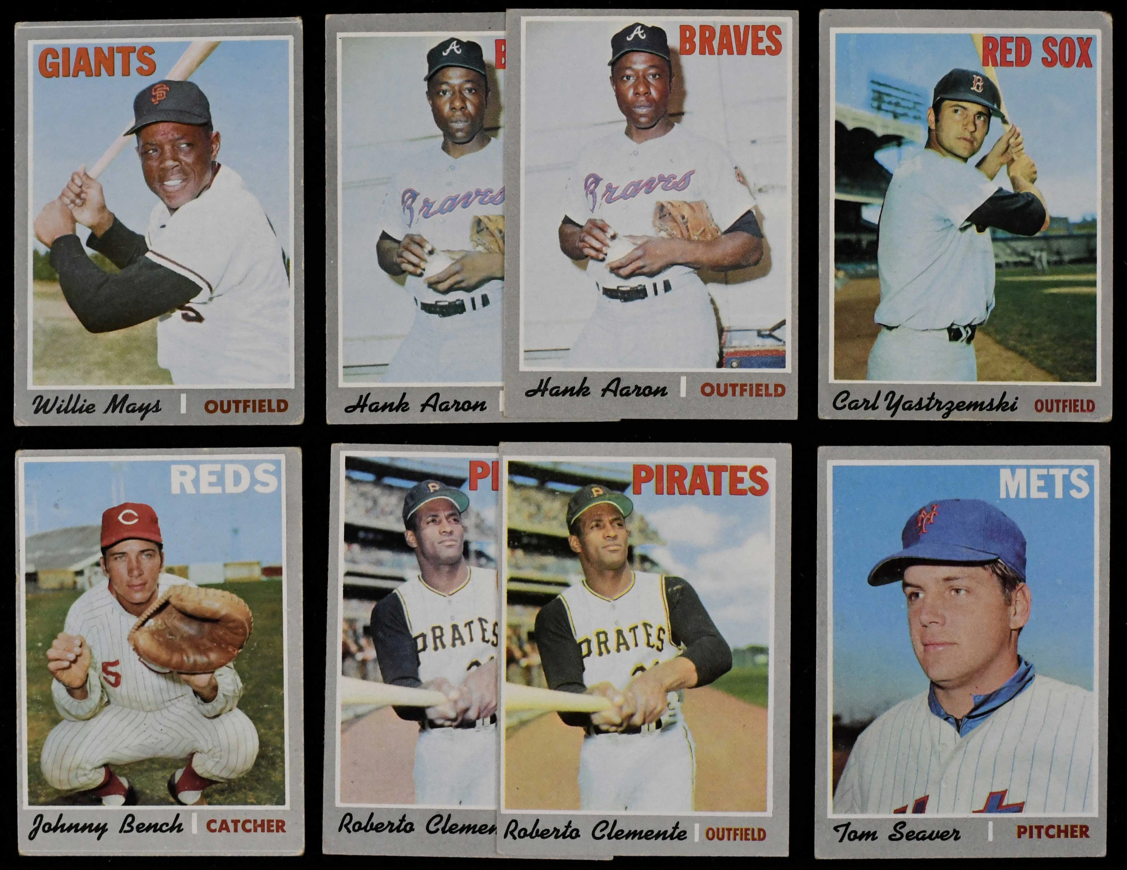 "Lot of (50) 1970 Topps stars and HOFers