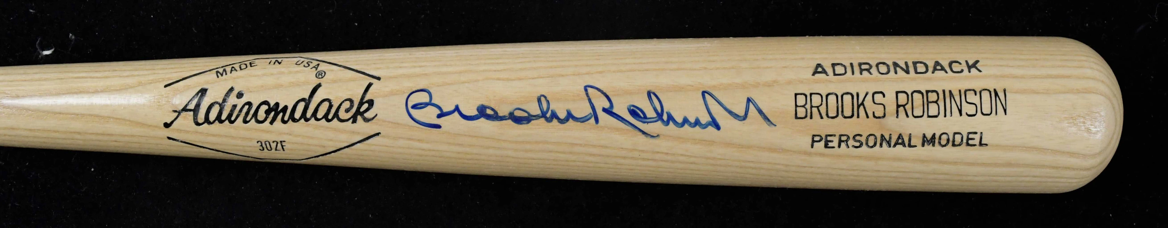 "Brooks Robinson signed Adirondack baseball bat (NM/MT)