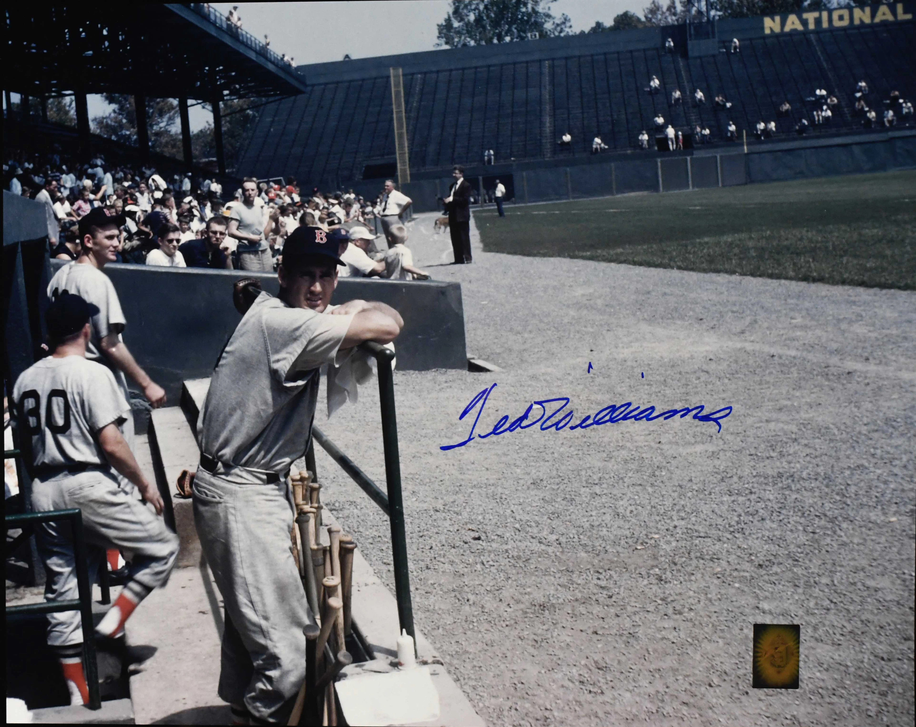 "Ted Williams signed 16""x20"" photograph - Green Diamond (NM)