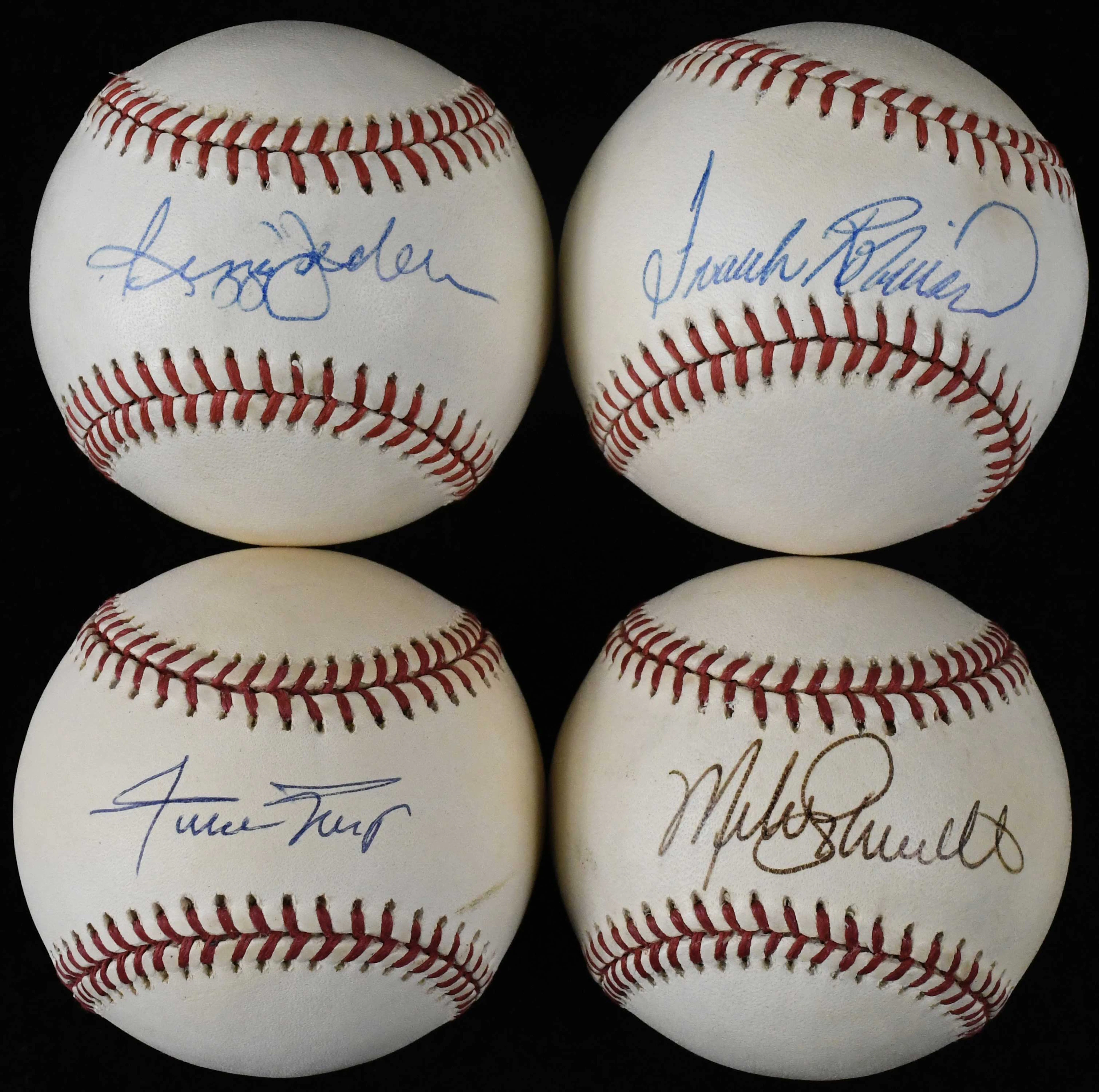 "Lot of (5) 500 Home Run Hitter single signed baseballs...