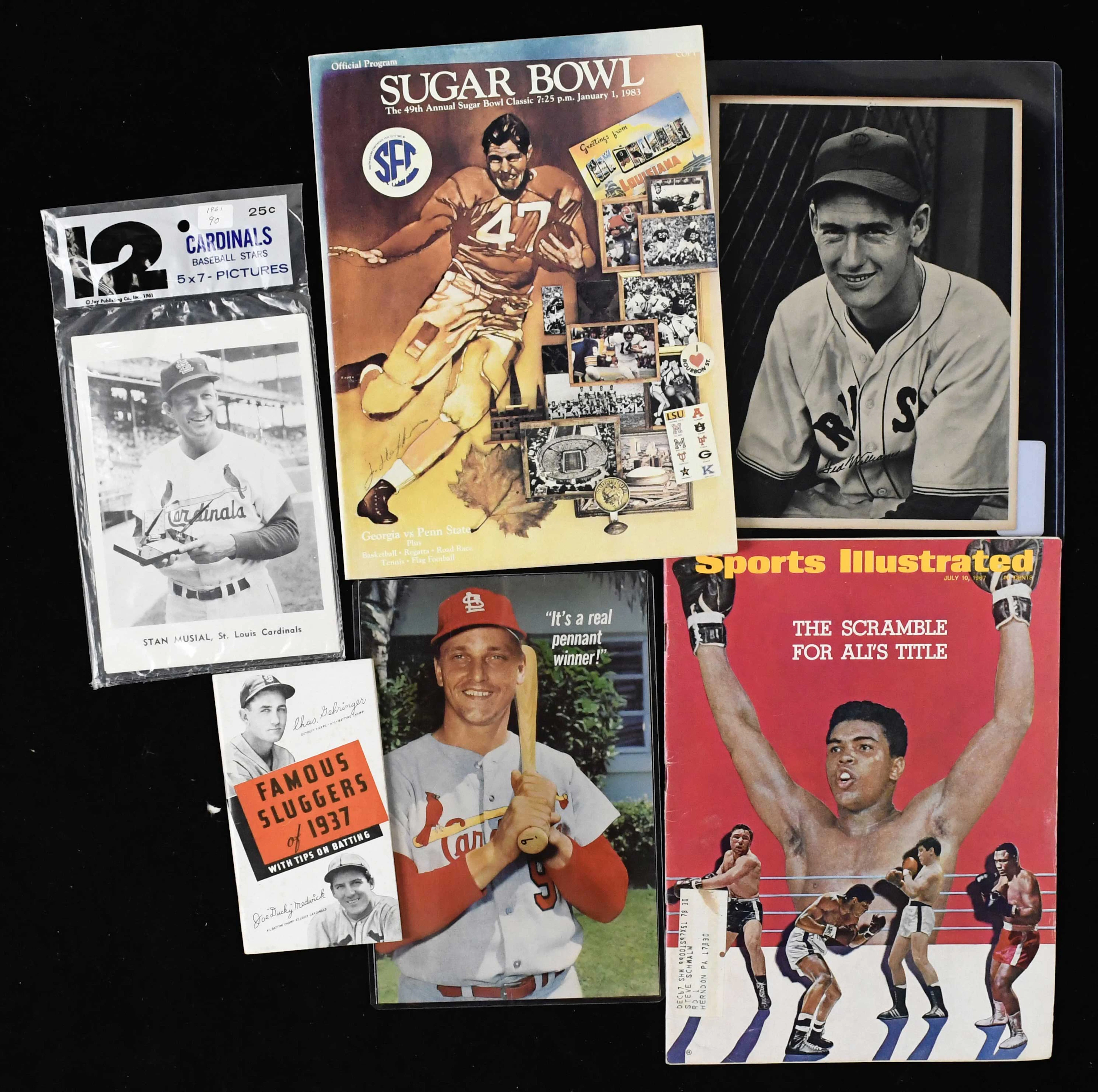 "Large lot of assorted sports memorabilia