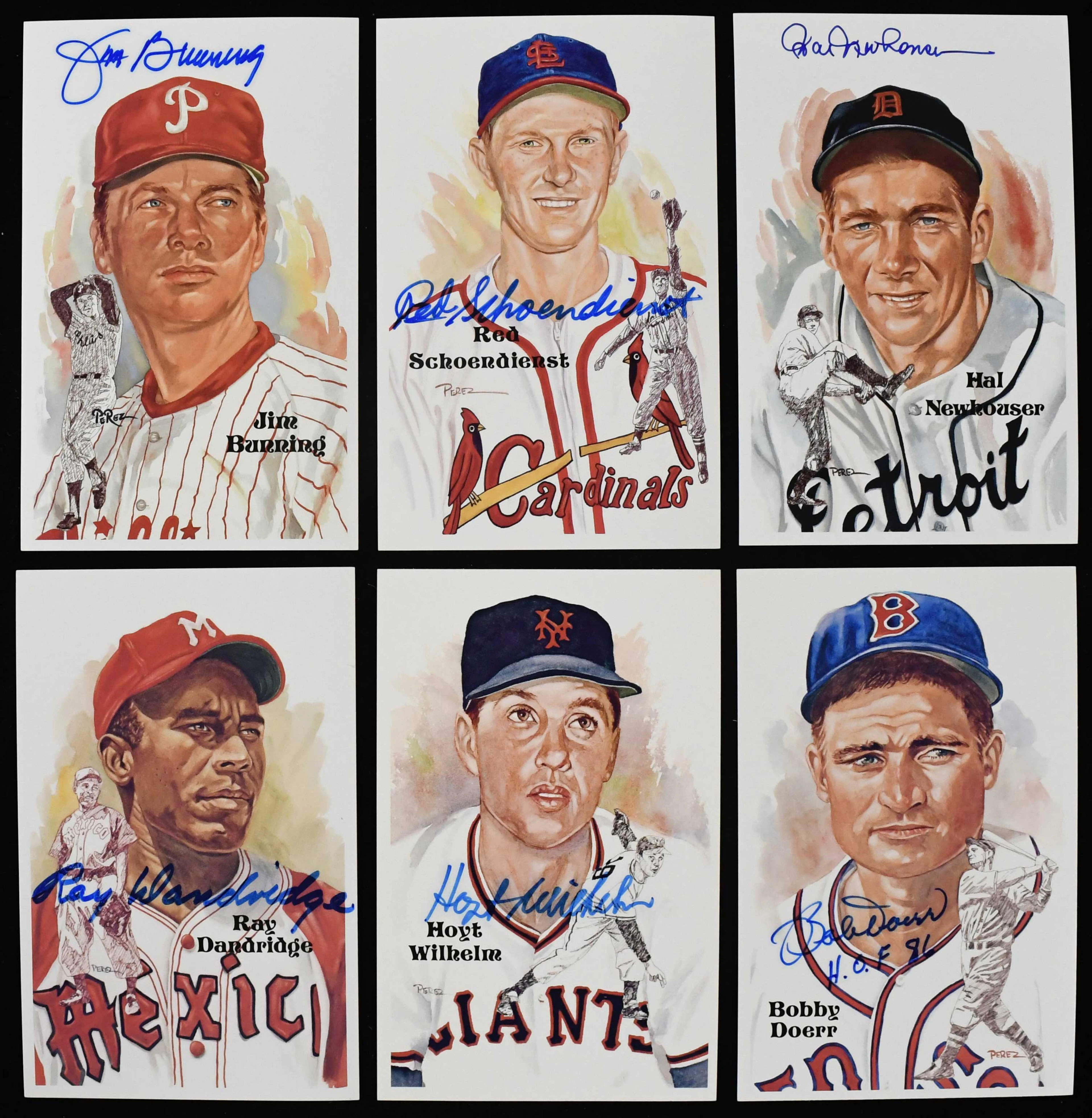 "Lot of (20) autographed Perez-Steele postcards (EX-NM) Includes Fergie Jenkins