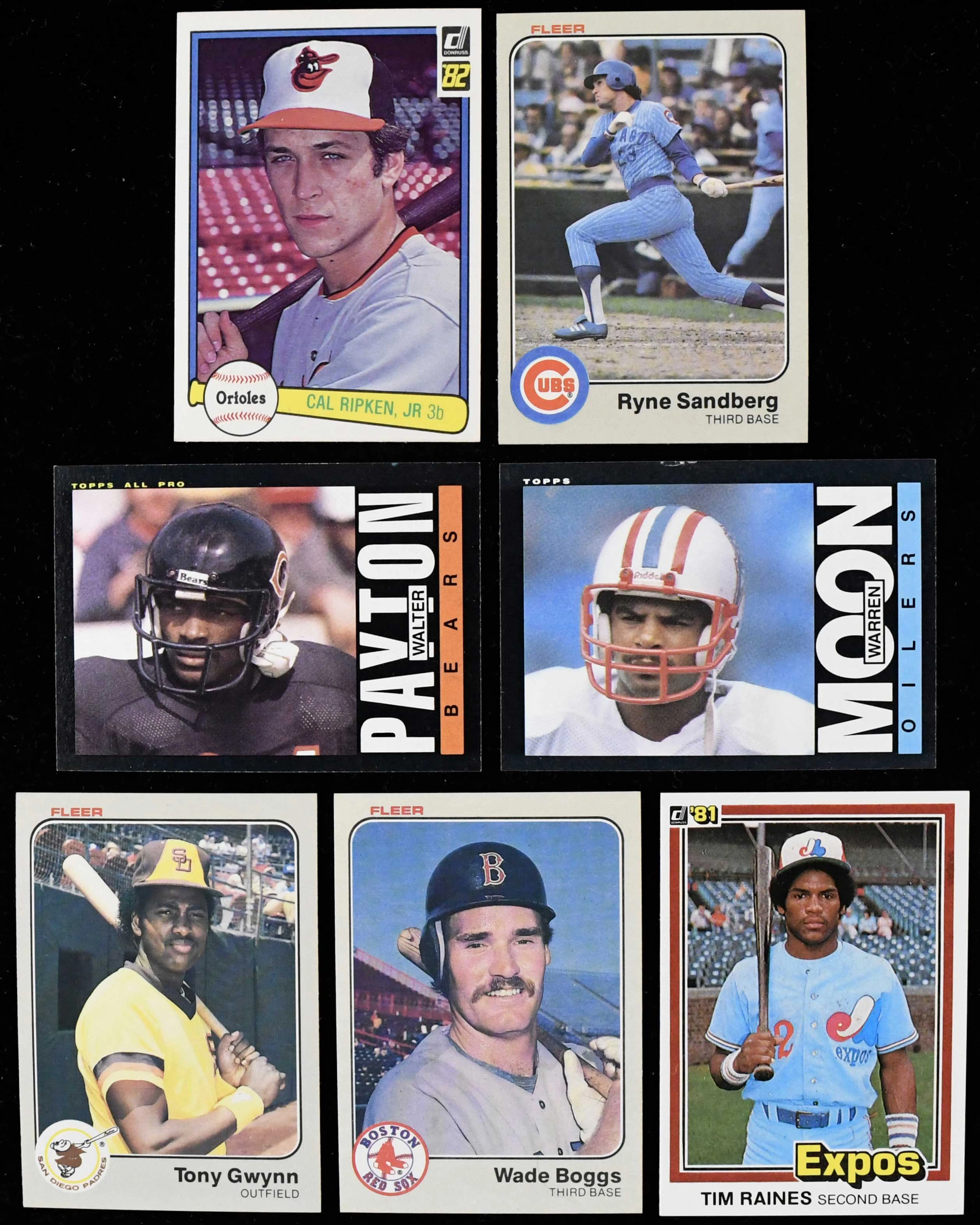 "Lot of (6) 1982-1990 baseball and football complete and...