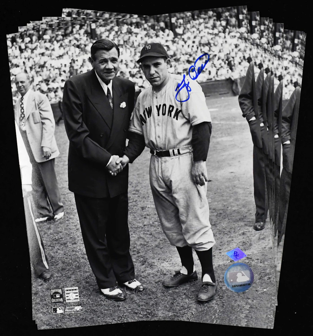 "Lot of (8) Yogi Berra signed 8""x10"" photographs (NM-NM/MT)