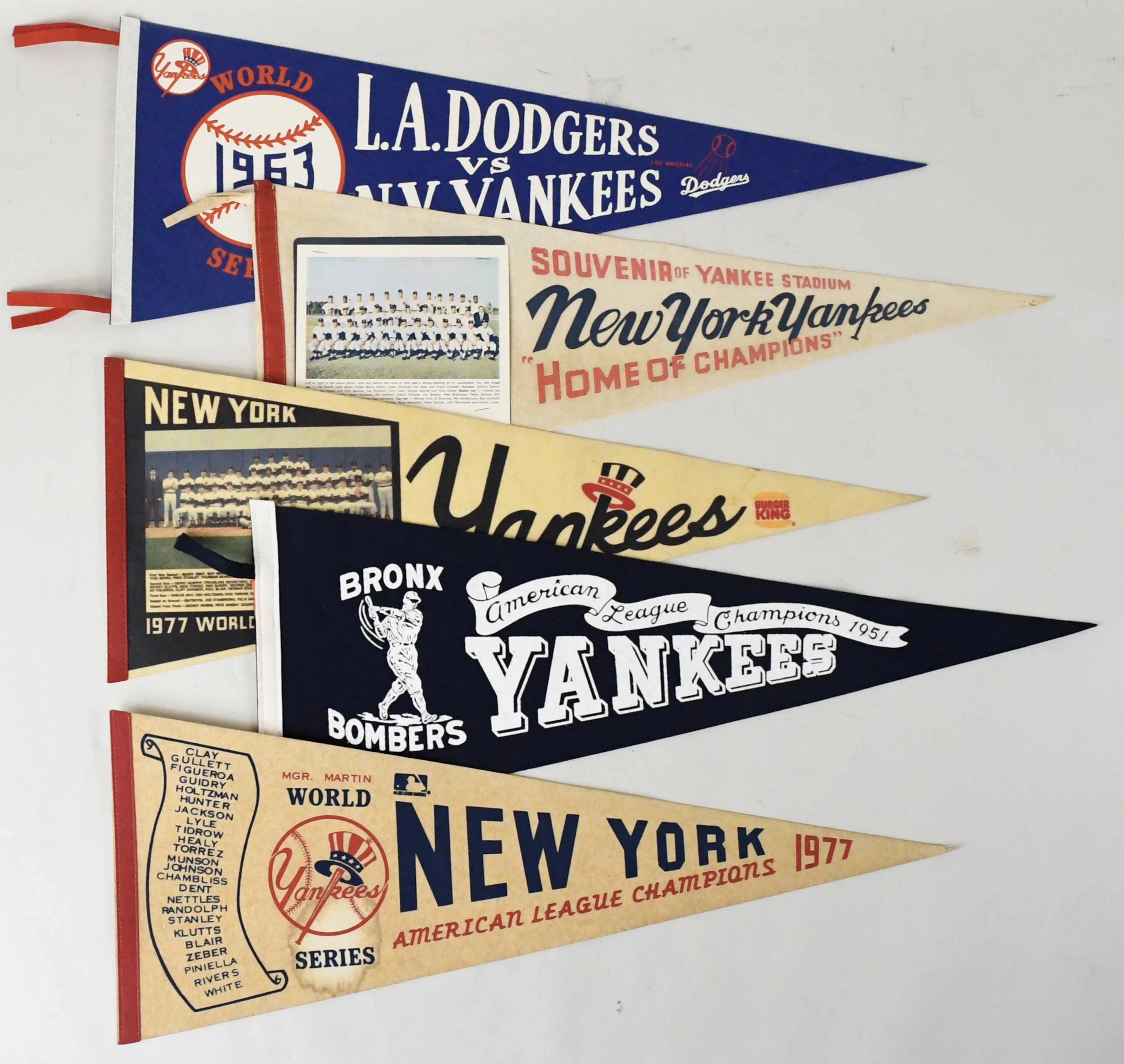 "Lot of (5) full-size N.Y