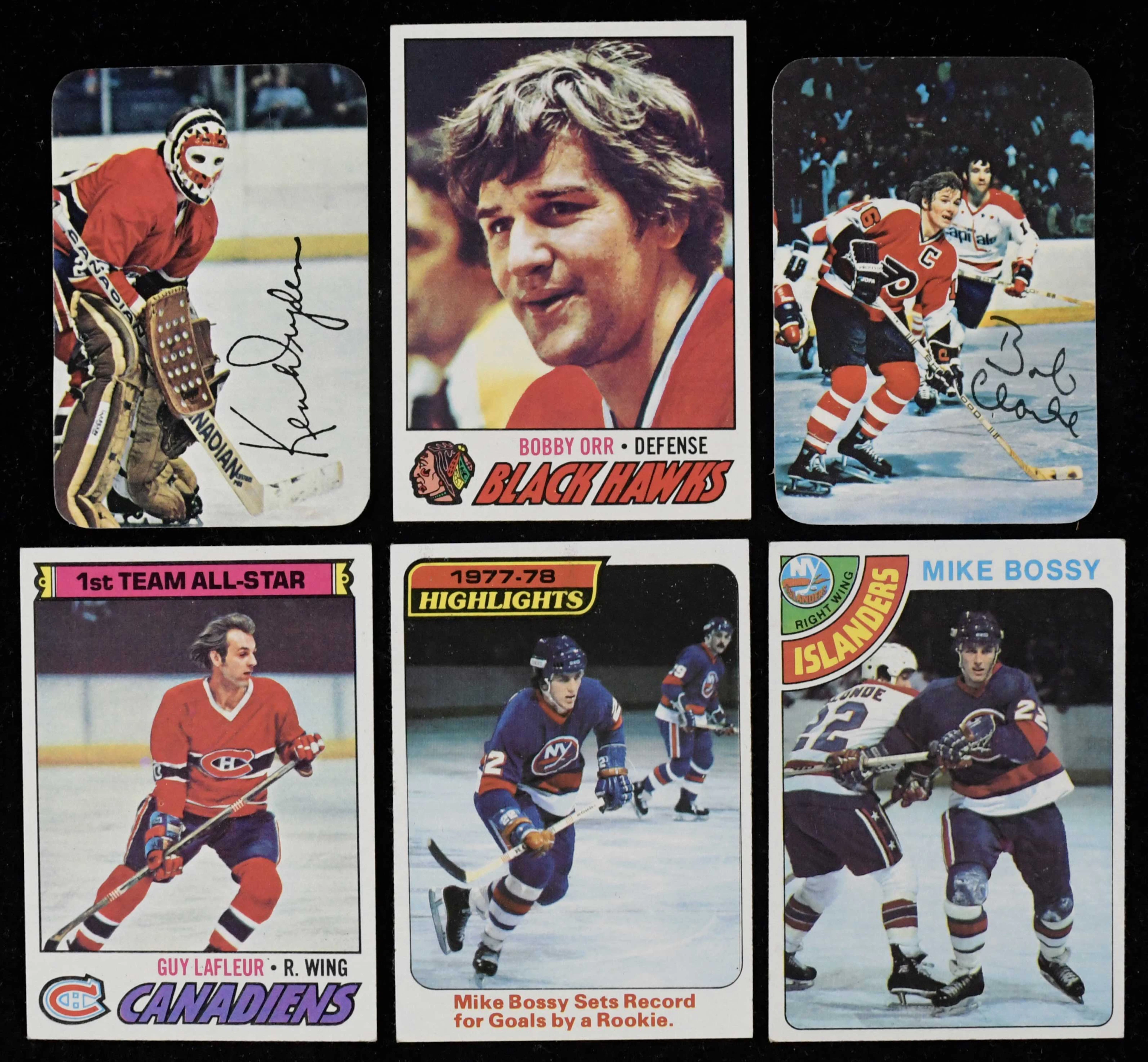 "1977-78 (with Glossy inserts) and 1978-79 Topps Hockey card sets (VG-NM/MT)