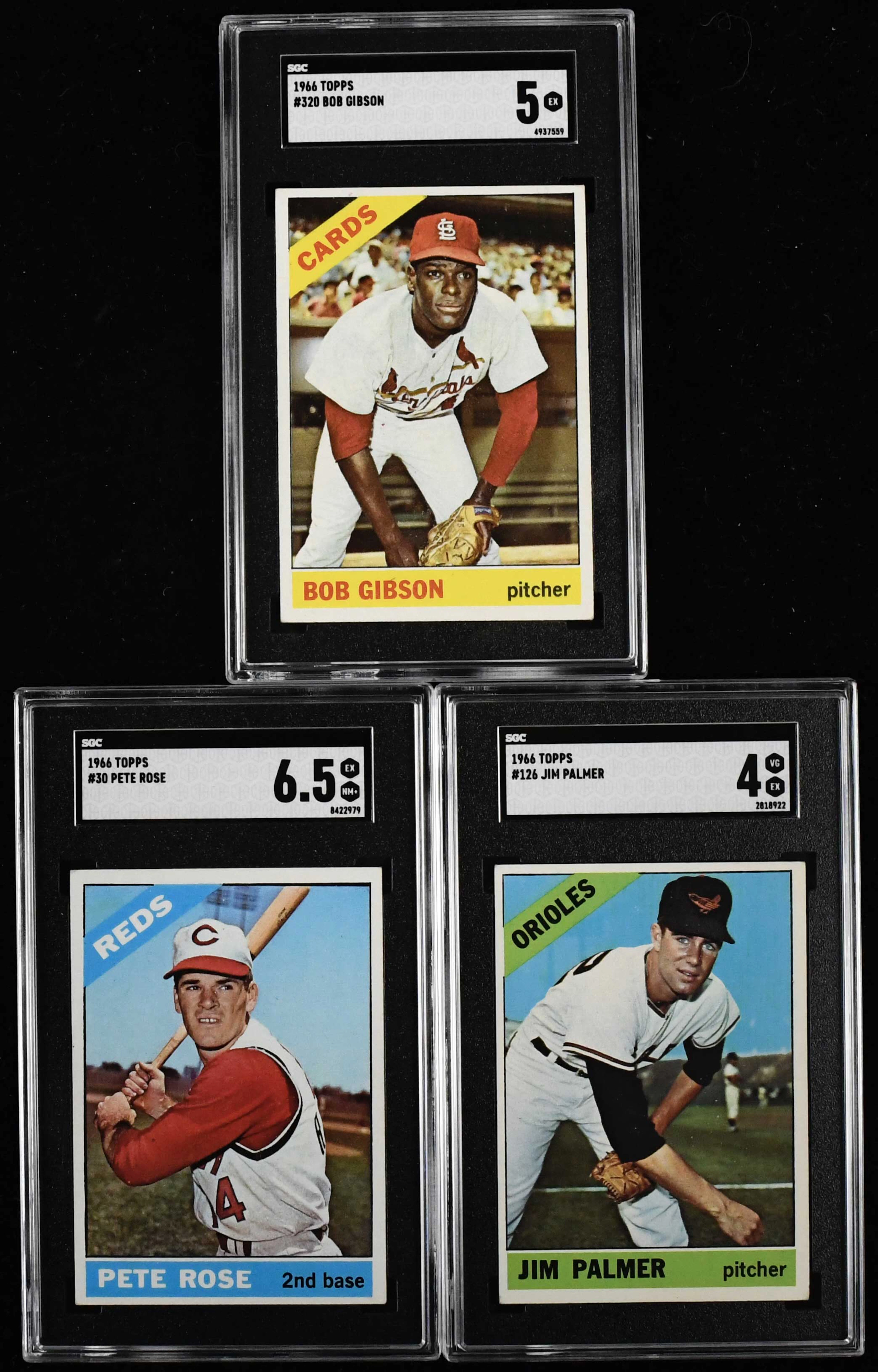 "Lot of (3) 1966 Topps SGC-graded stars