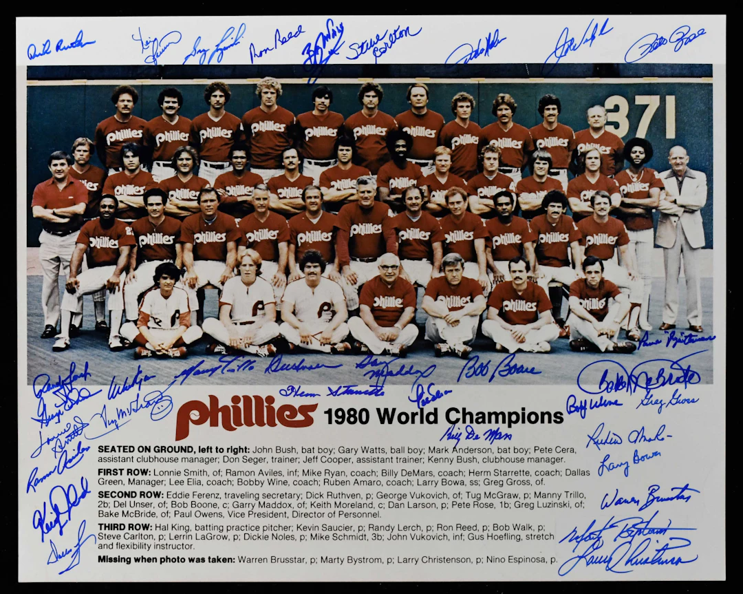 "1980 World Series champion Philadelphia Phillies team...