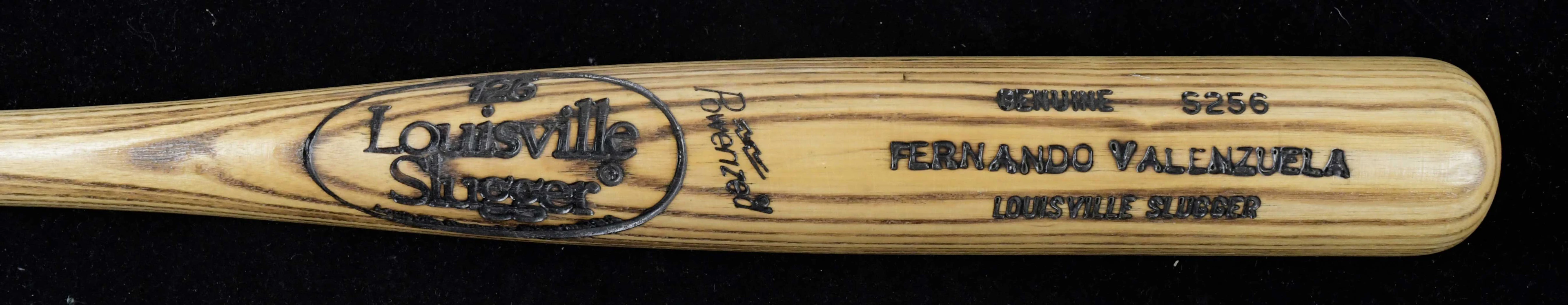 "Fernando Valenzuela early career professional model baseball bat