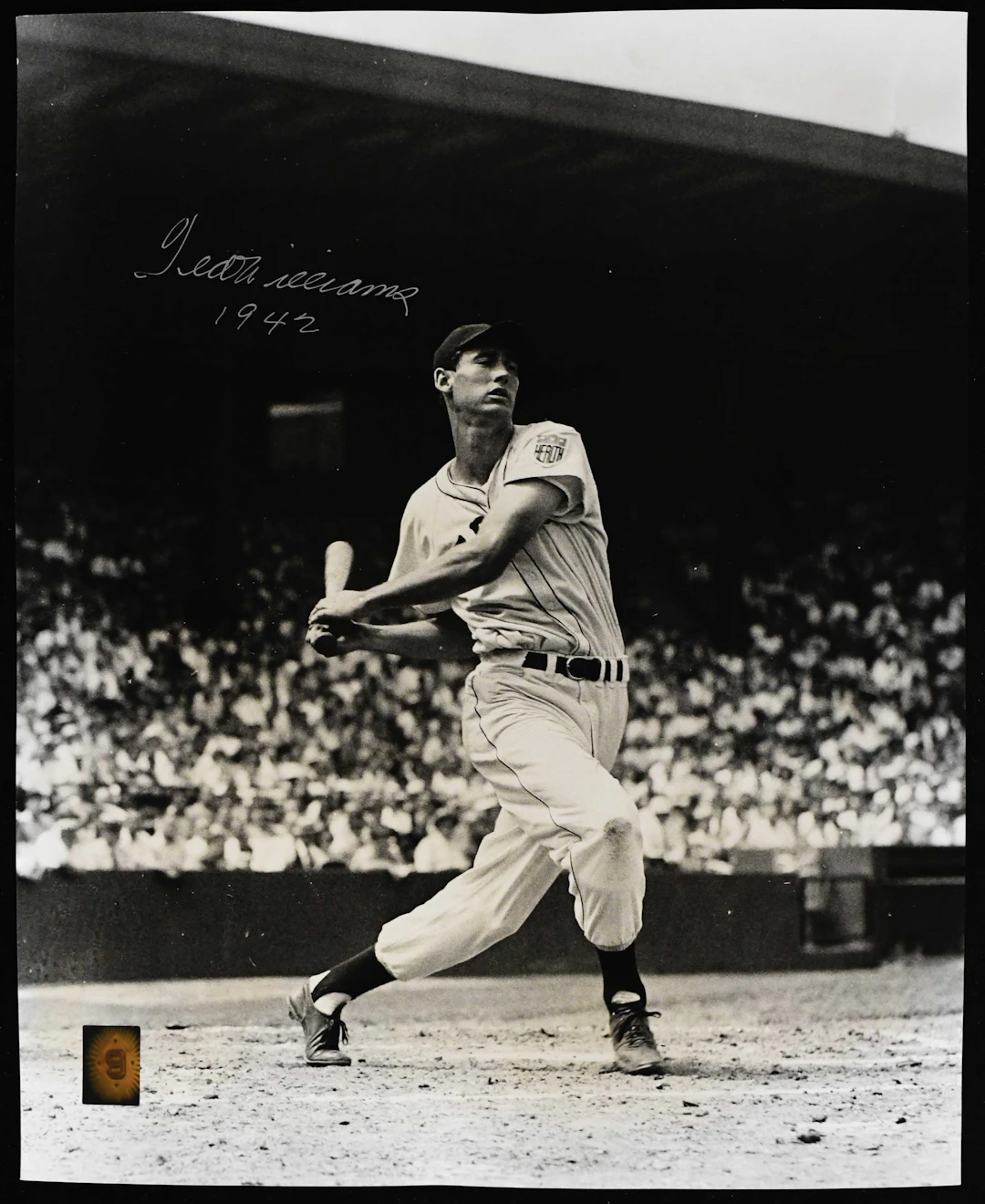 "Ted Williams signed and inscribed 16""x20"" photograph - Green Diamond (EX/MT)