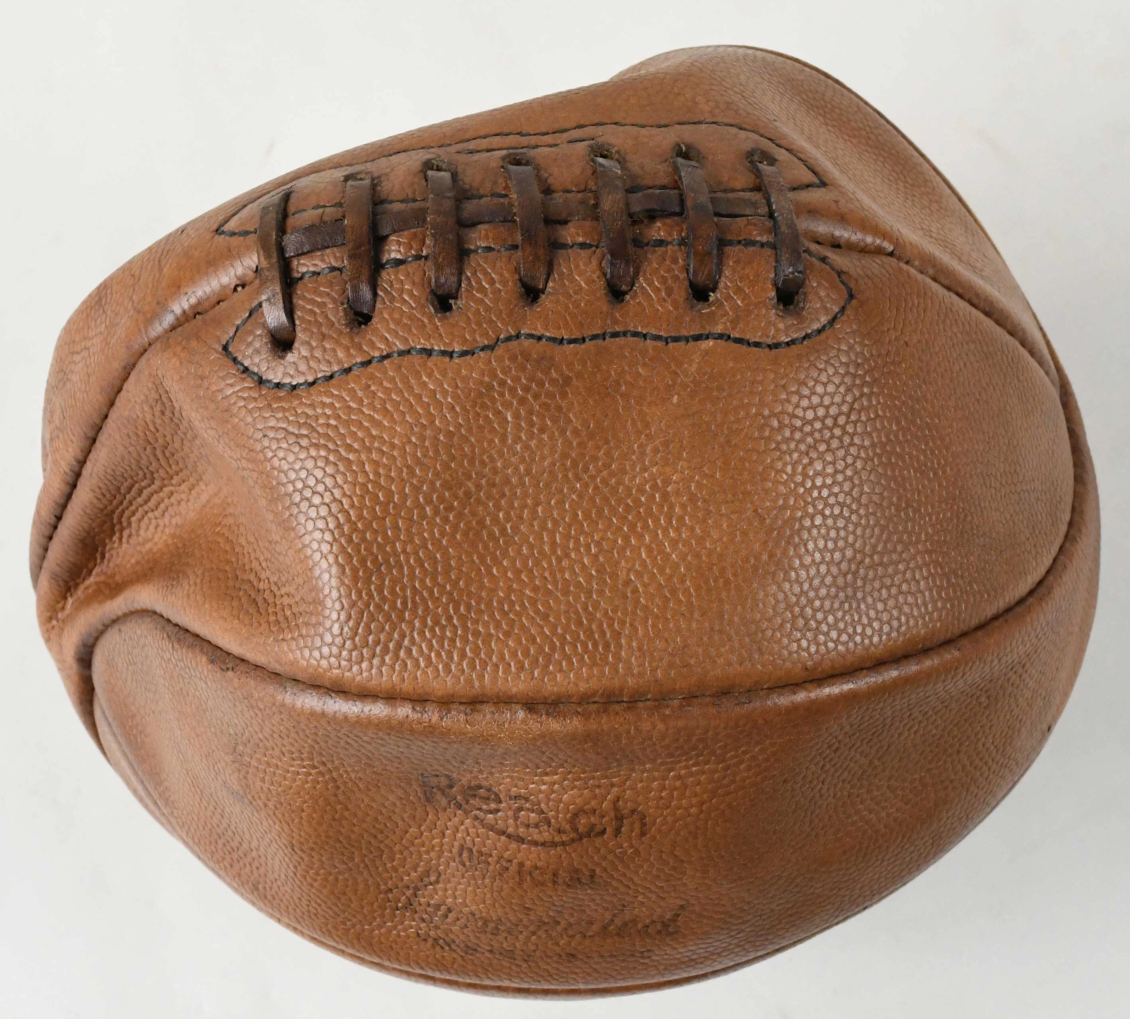 "Reach vintage laced basketball