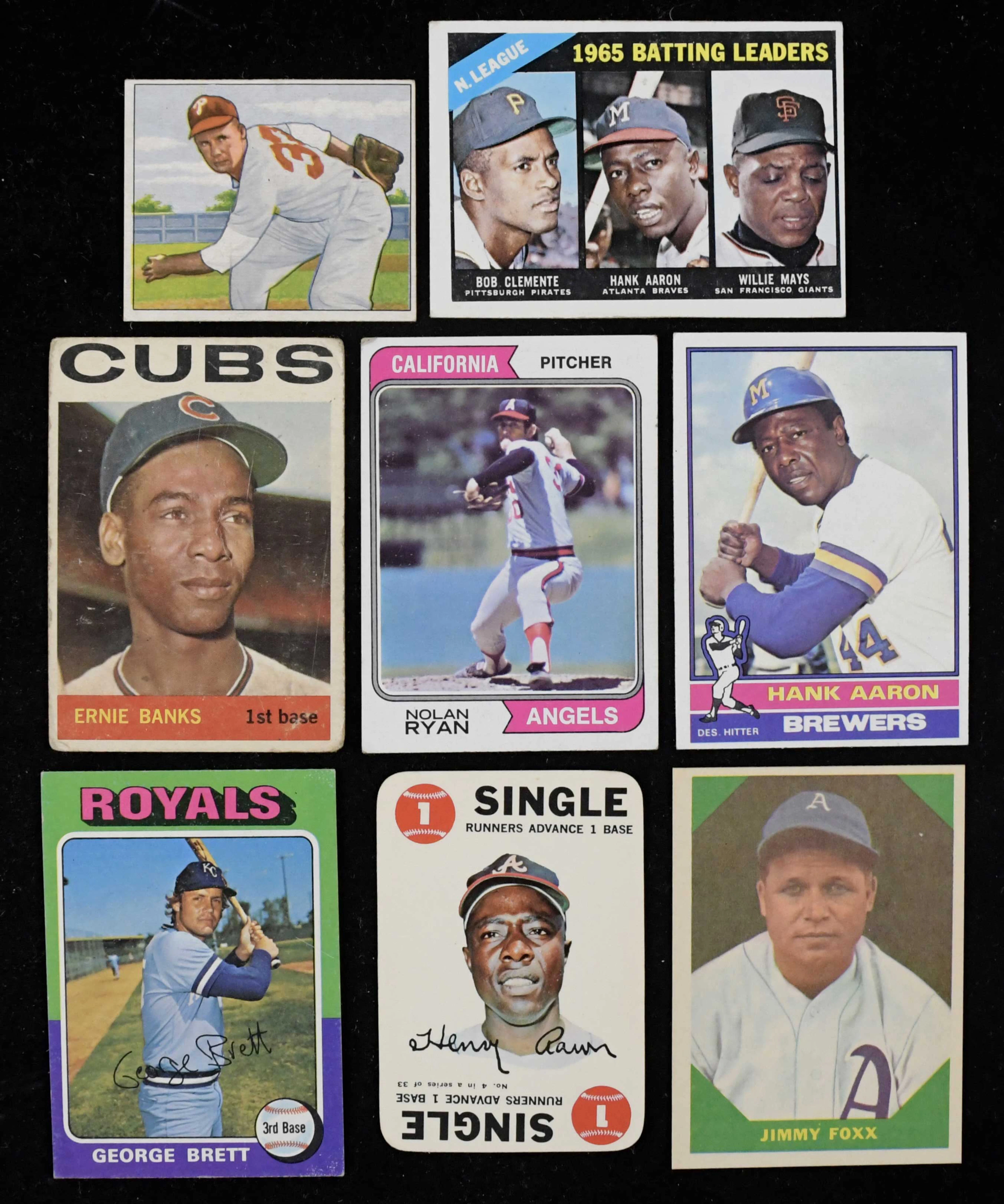 "Lot of (35) 1950-1976 baseball cards
