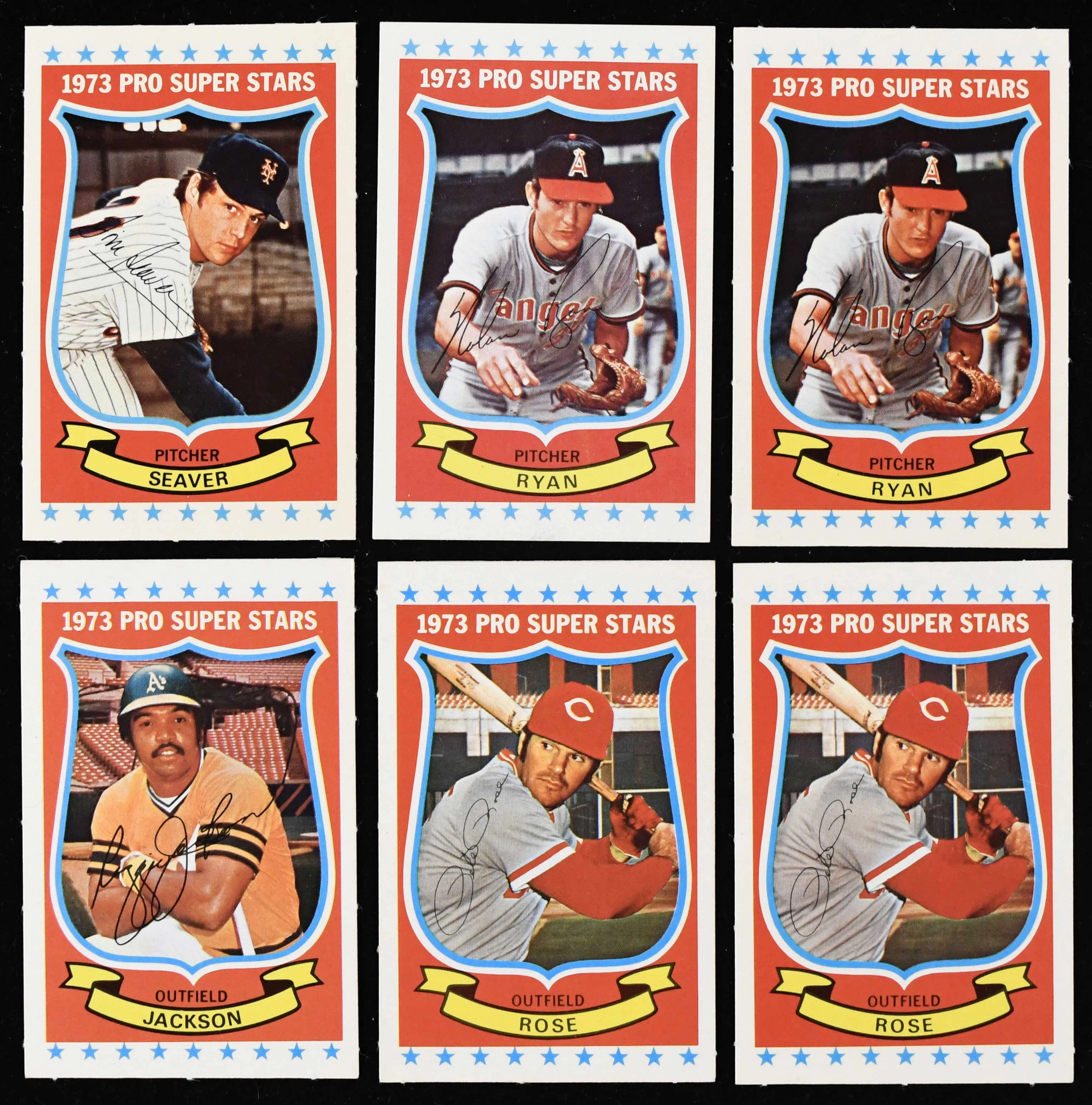 "High-grade lot of (2) 1973 Kellogg's complete sets with Ryan