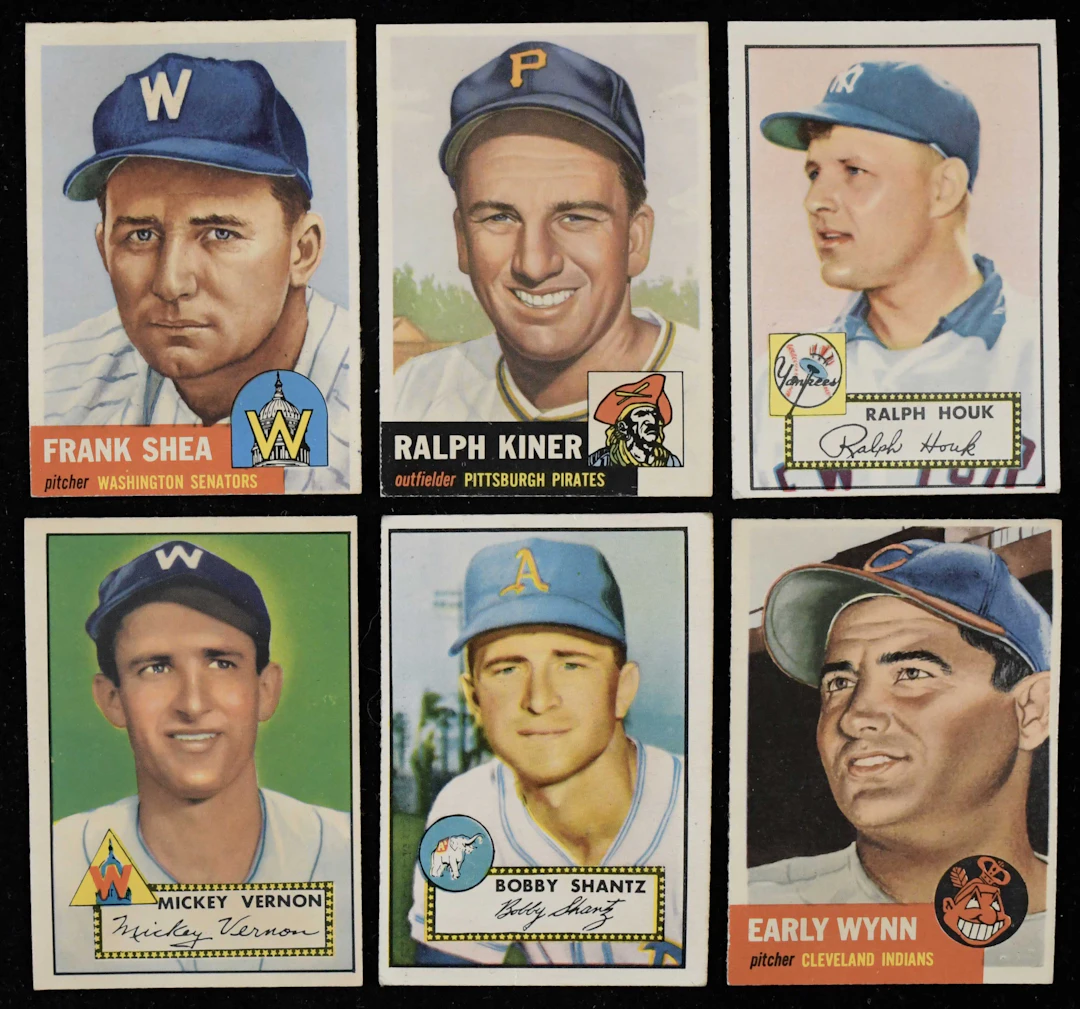 "Lot of (57) 1952 and 1953 Topps cards with HOFers (PR-GD)