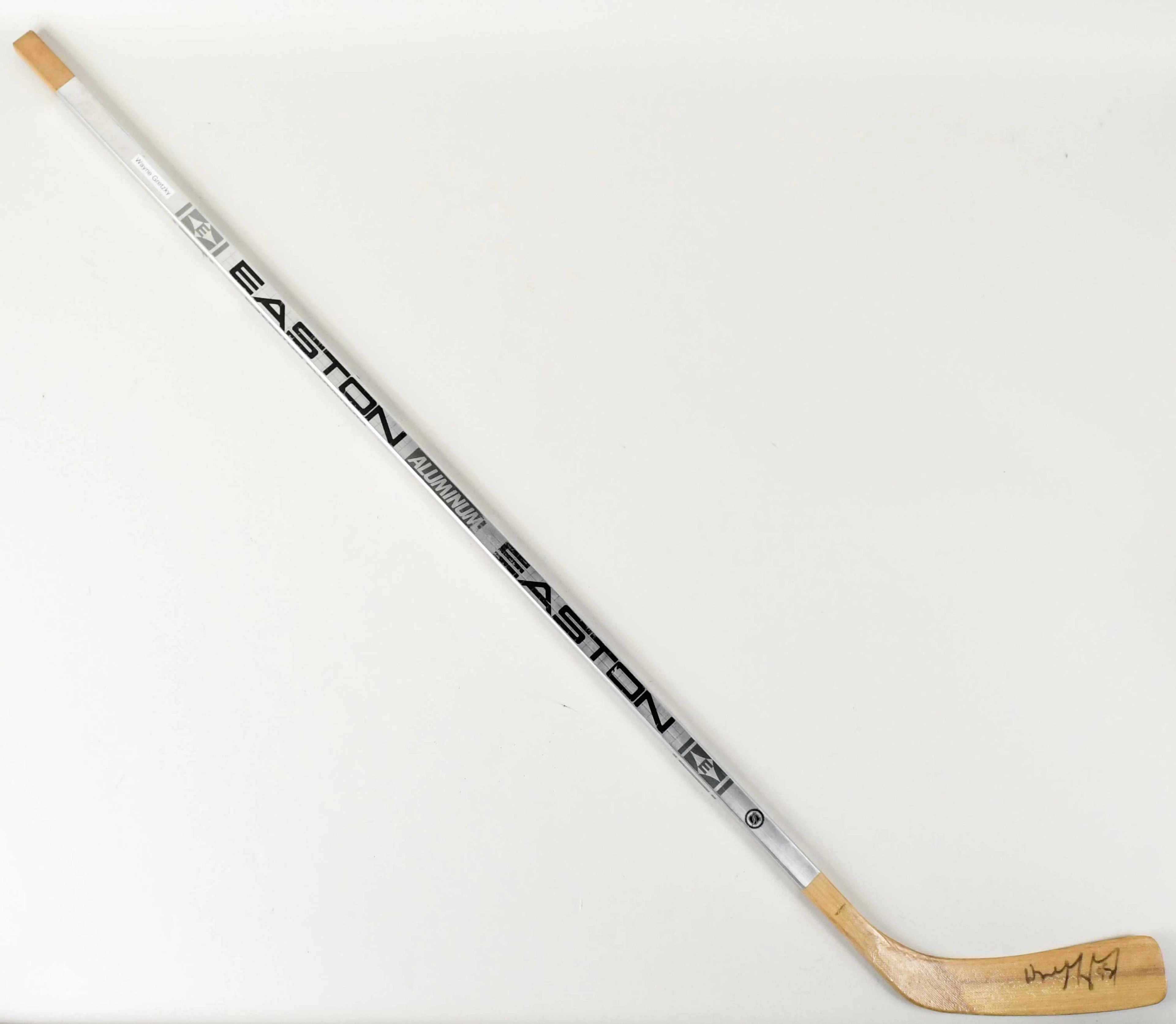 Wayne Gretzky signed hockey stick (EX/MT)