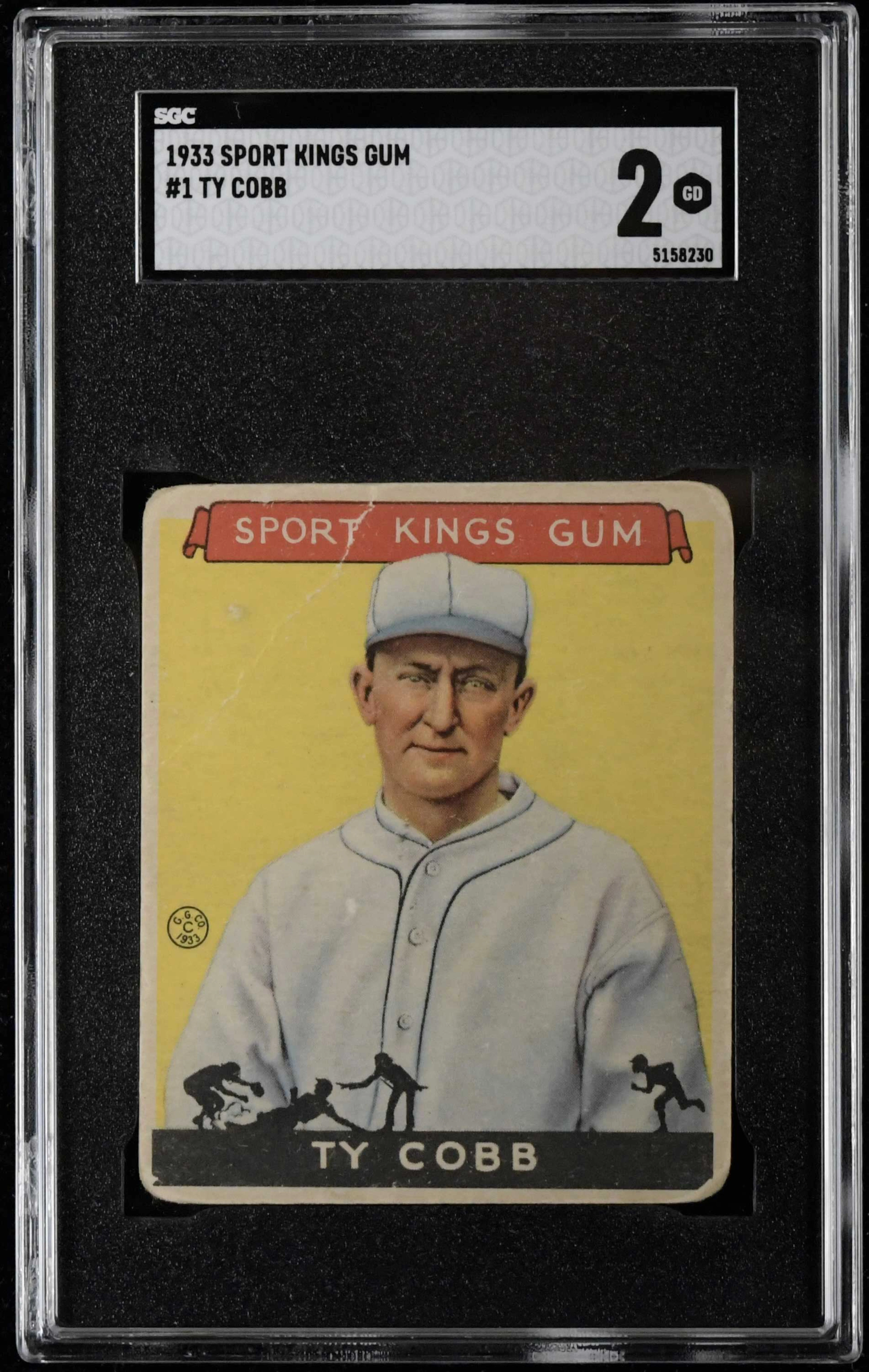 "1933 Goudey Sport Kings #1 Ty Cobb (SGC 2 GD)